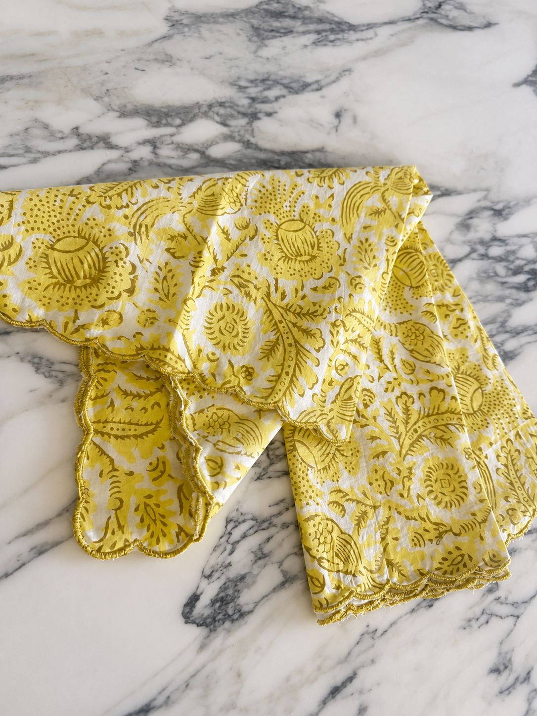 Lemon Scallop Napkin