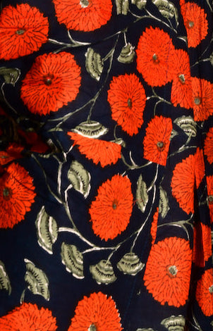 Block Printed Scrunchie