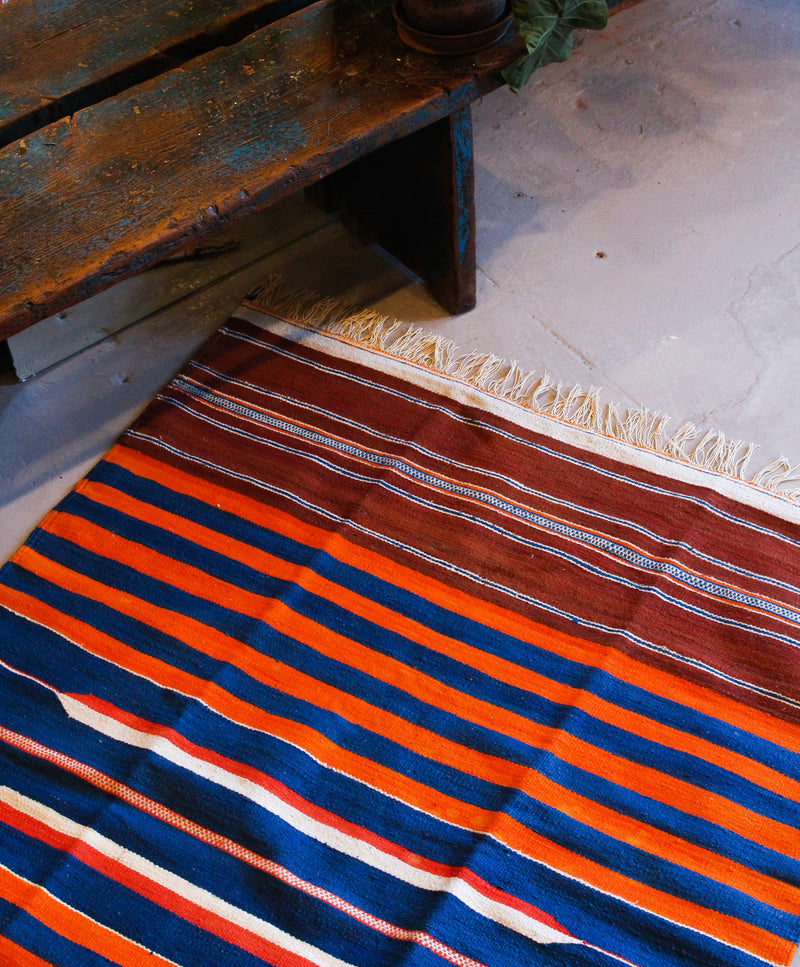 colorful rug | orange