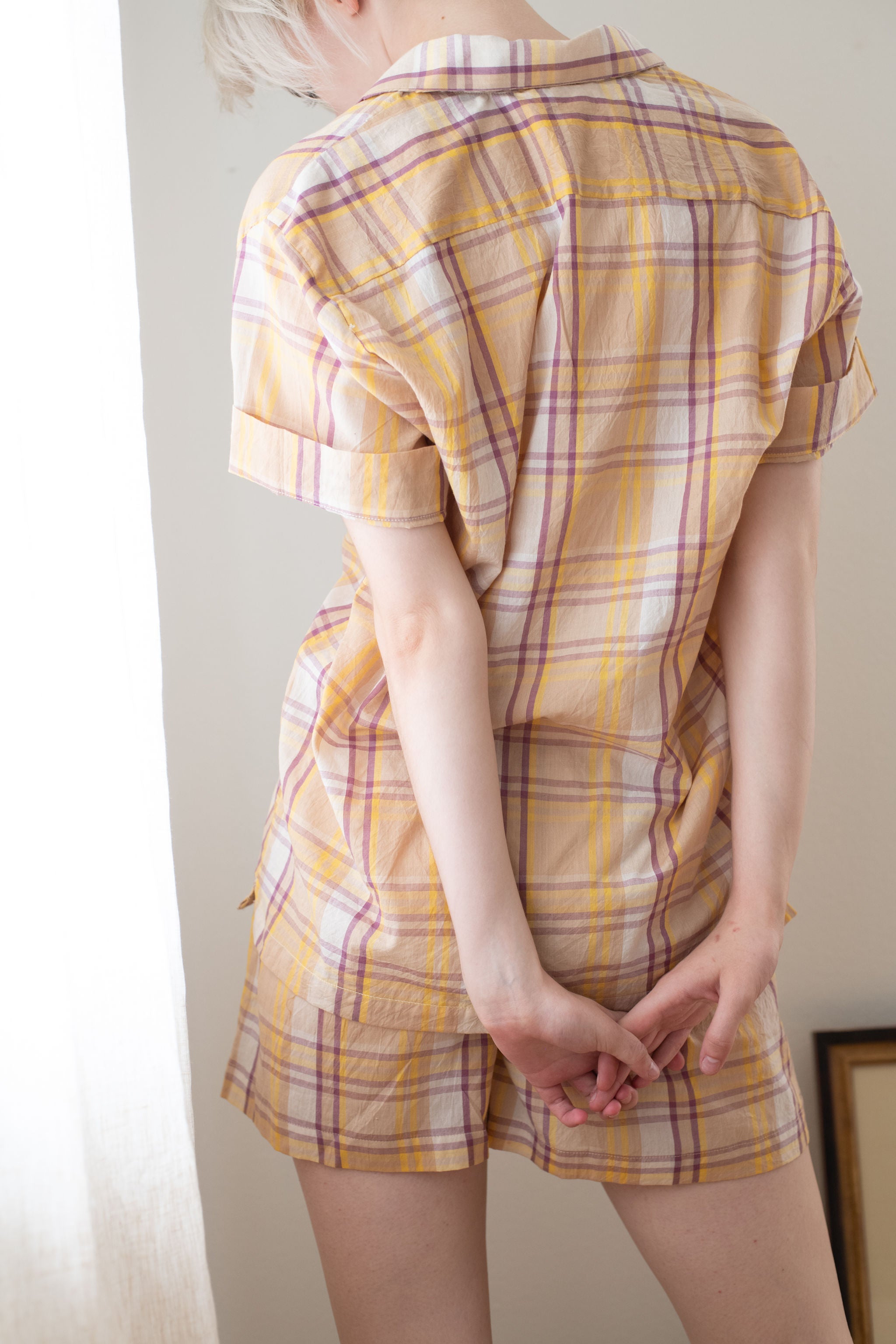 camp shirt | butter madras plaid