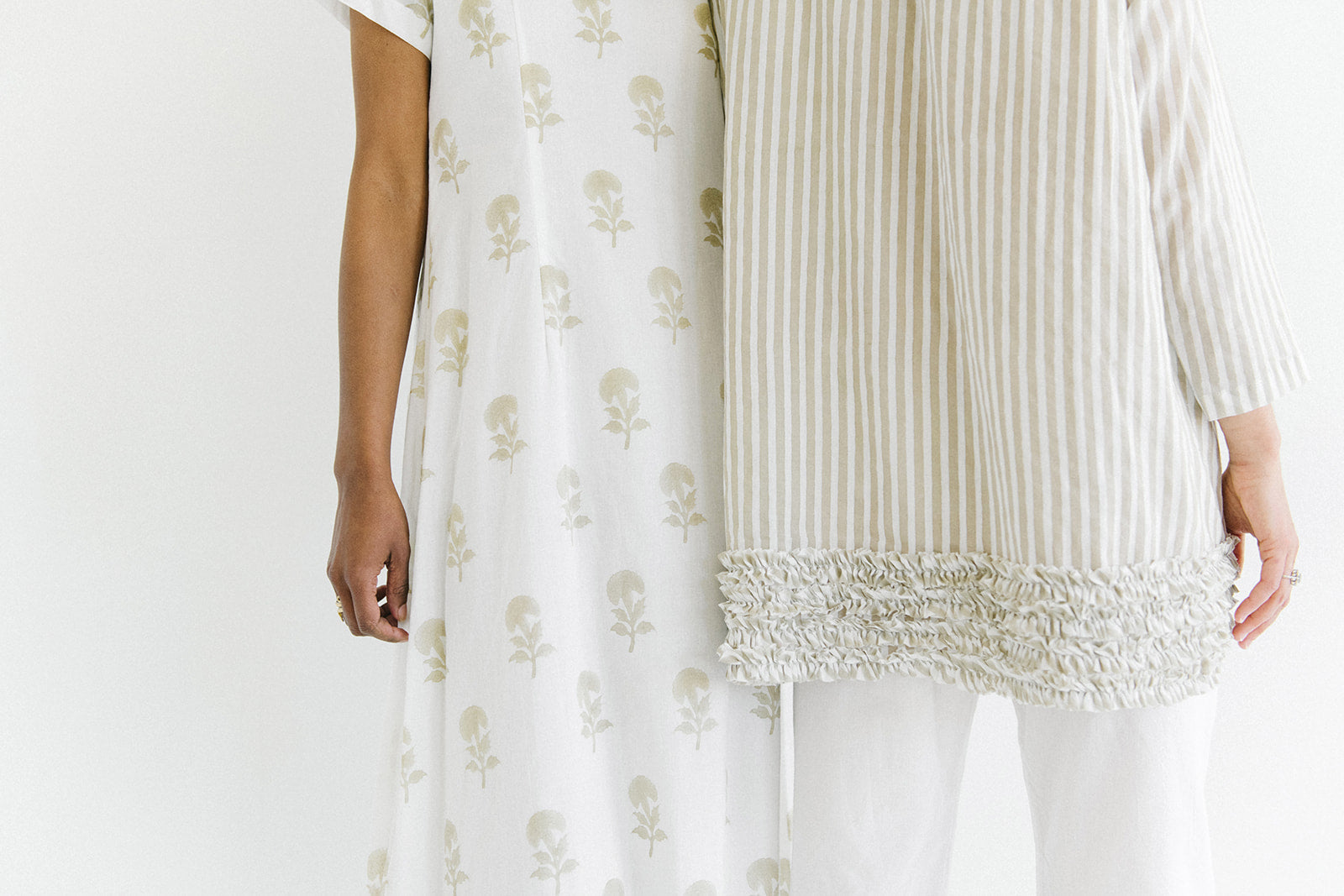 striped dress | mushroom stripe