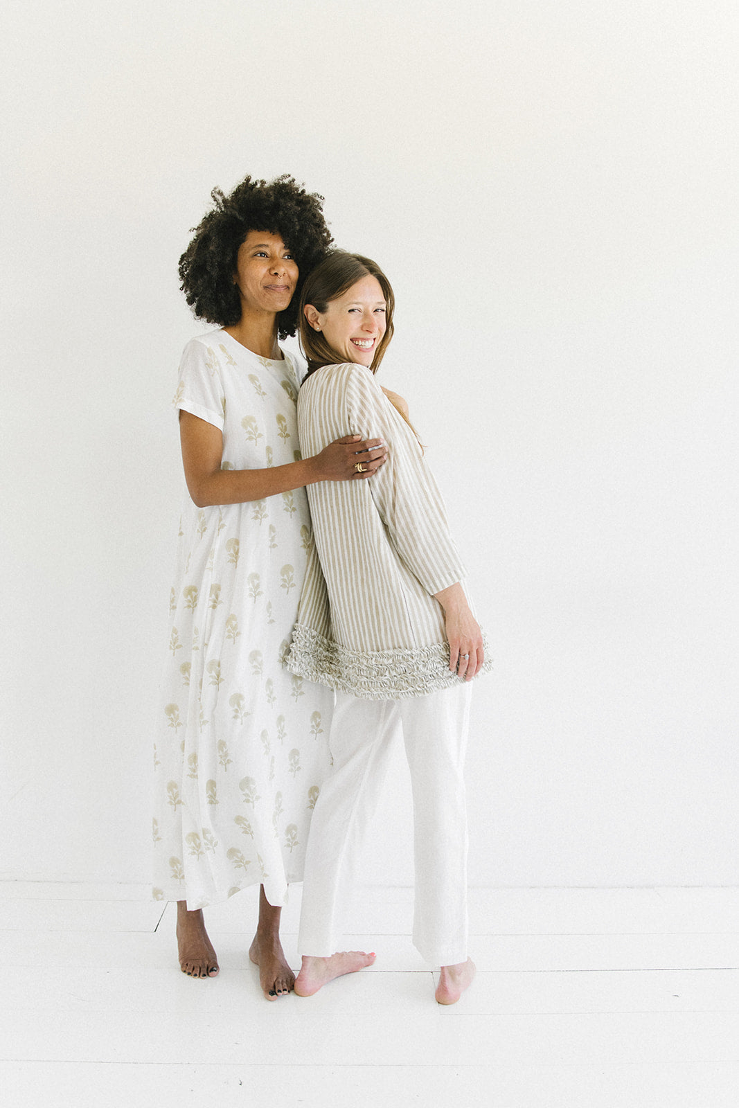 striped dress | mushroom stripe