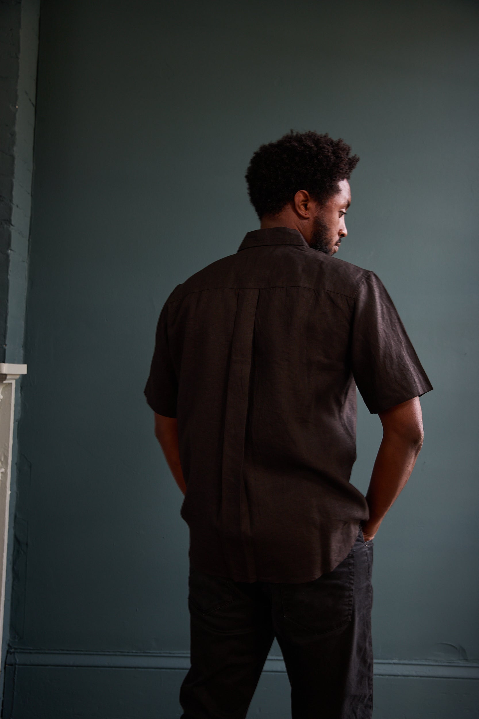 Classic Short Sleeve Linen Button Down Shirt