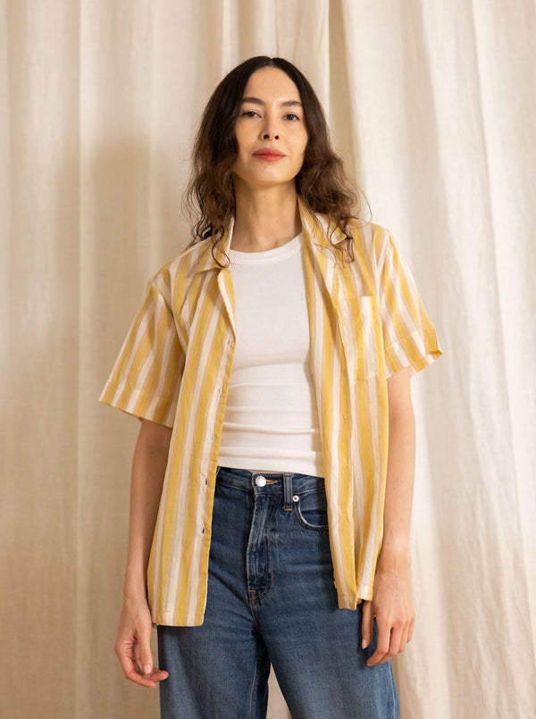 striped shirt | mustard stripe