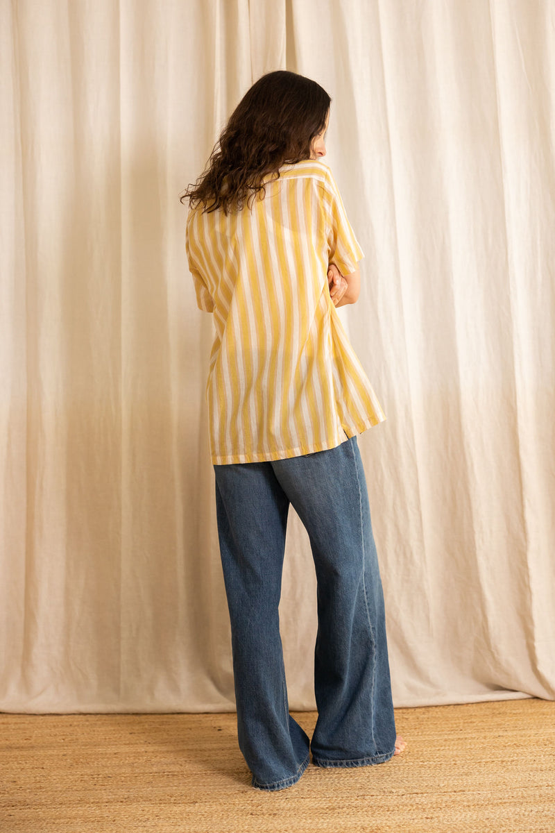 striped shirt | mustard stripe