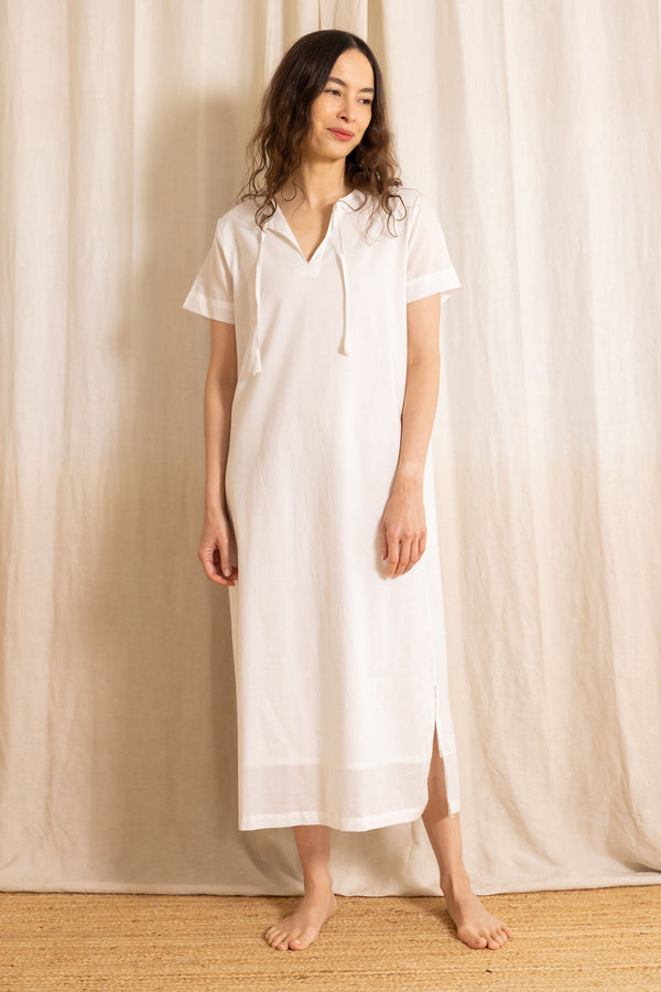 white dress | white