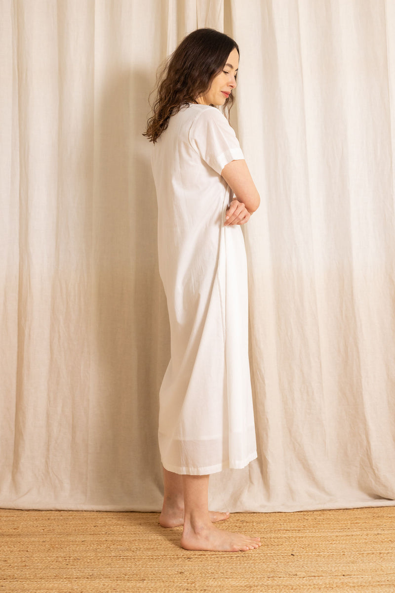 white dress | white