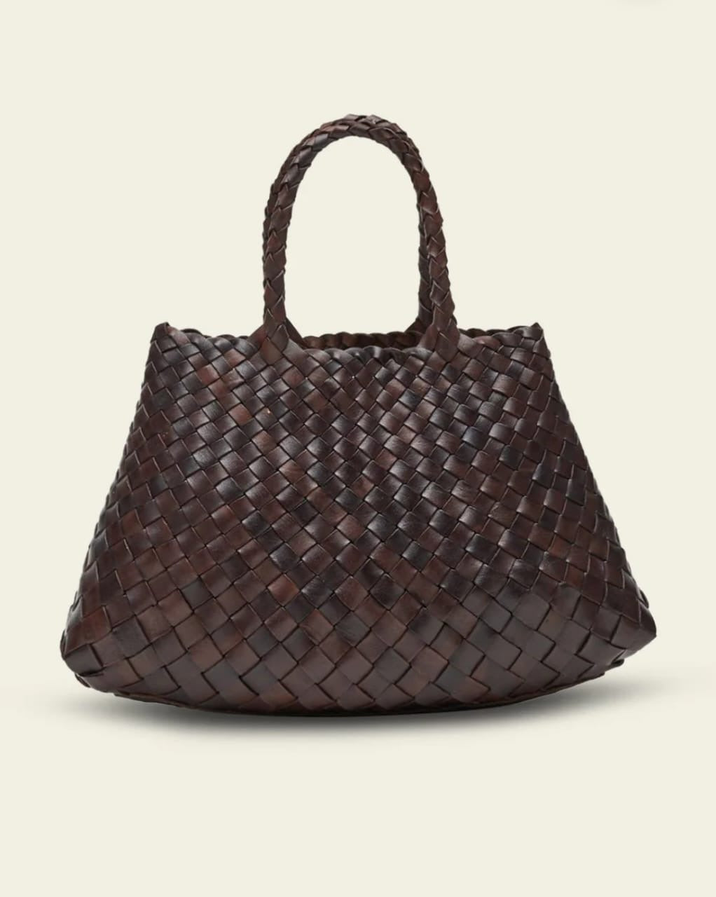 Petite Handwoven Leather Tote