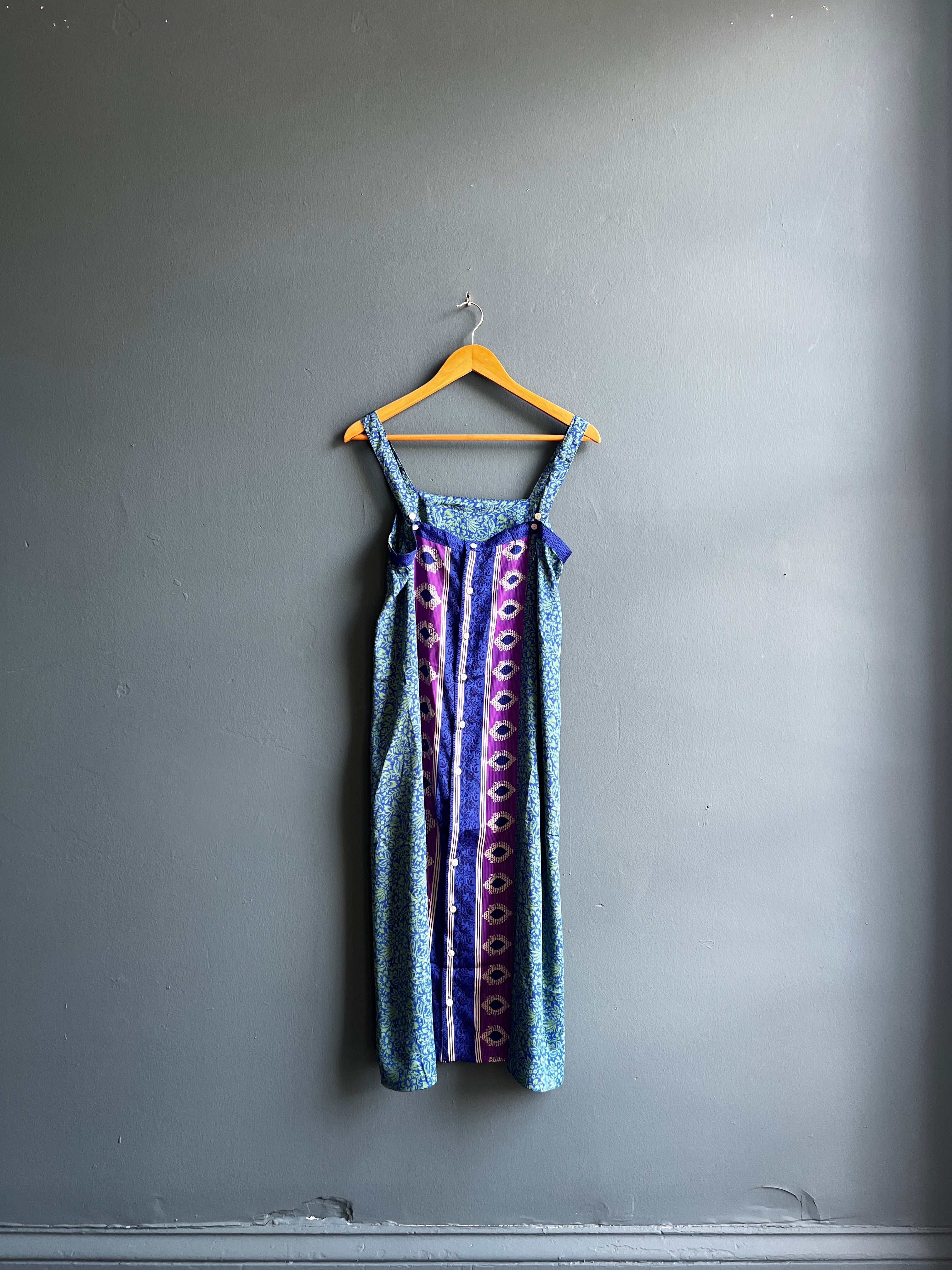 Recycled Sari Button Back Dress