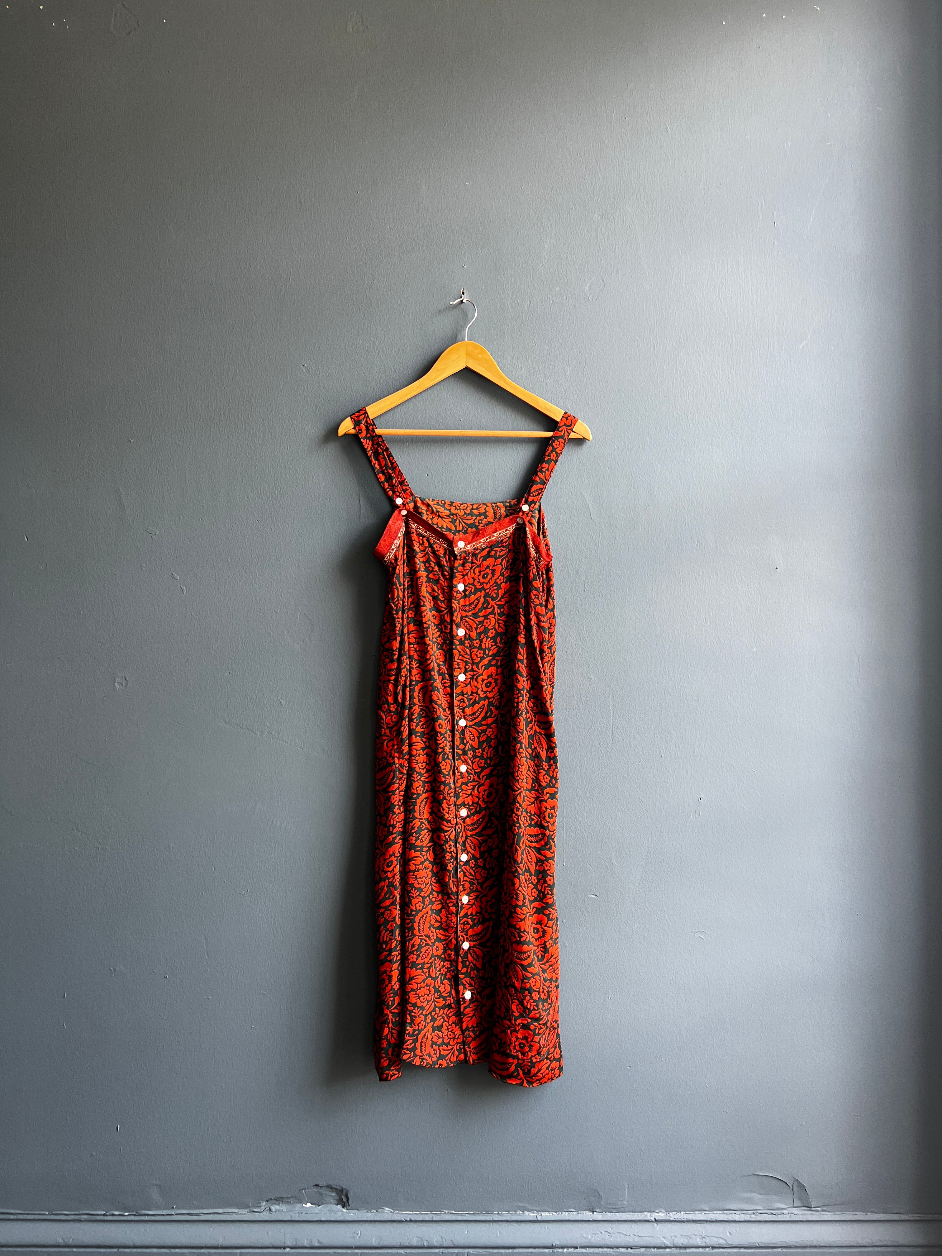 Recycled Sari Button Back Dress
