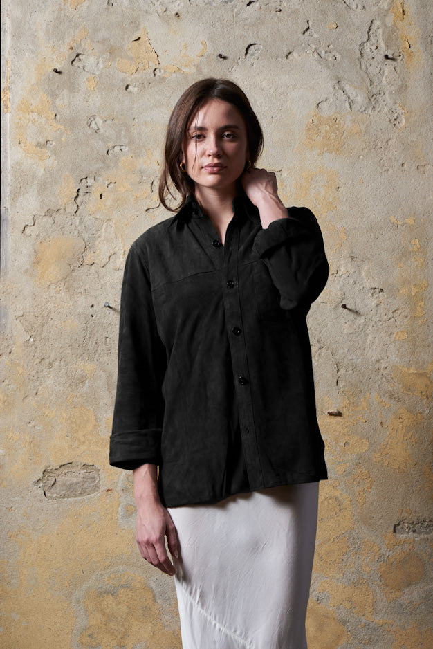 Manoj Unisex Suede Shirt Jacket