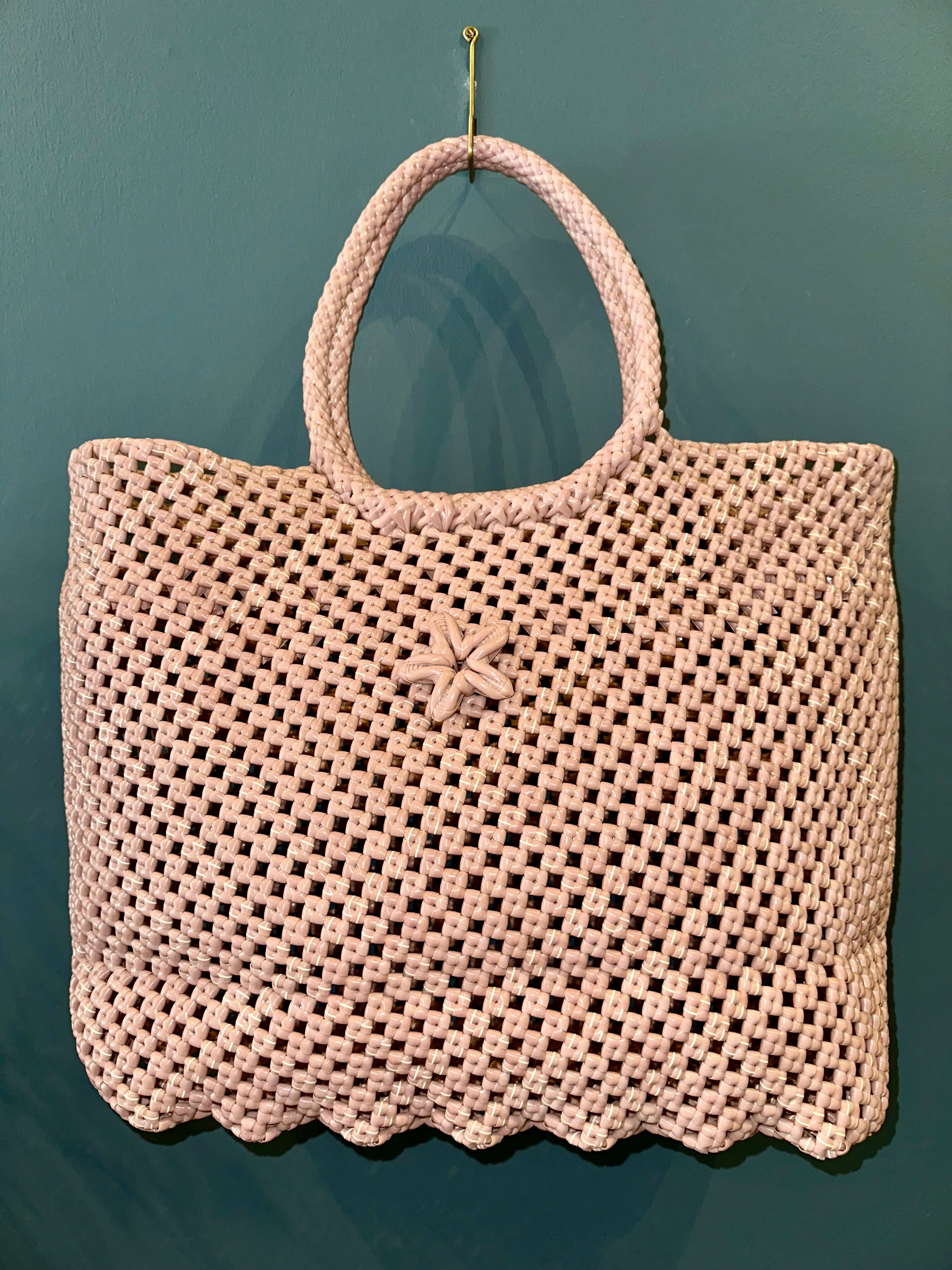 Recycled Plastic Large Woven Tote
