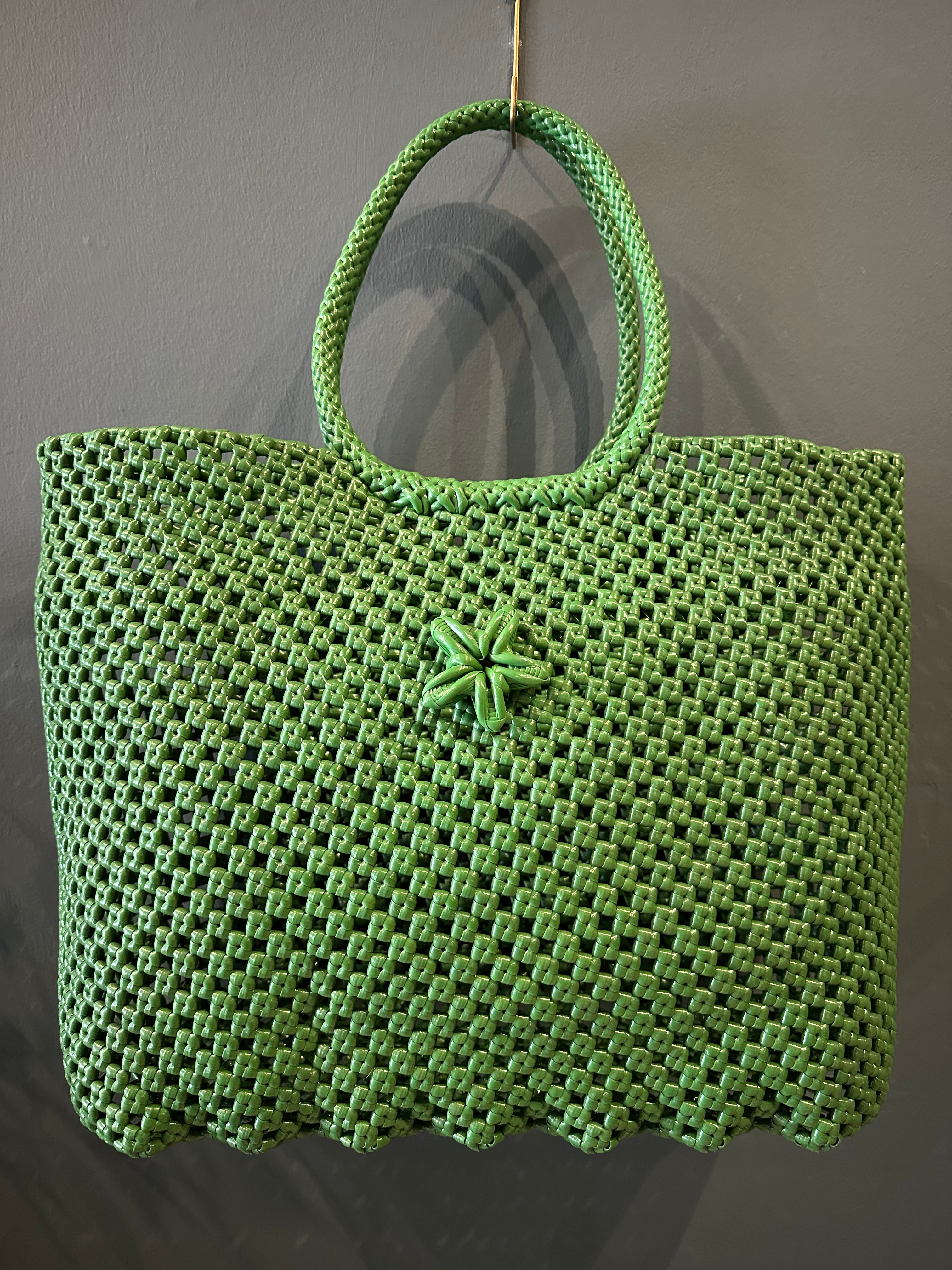 Recycled Plastic Large Woven Tote