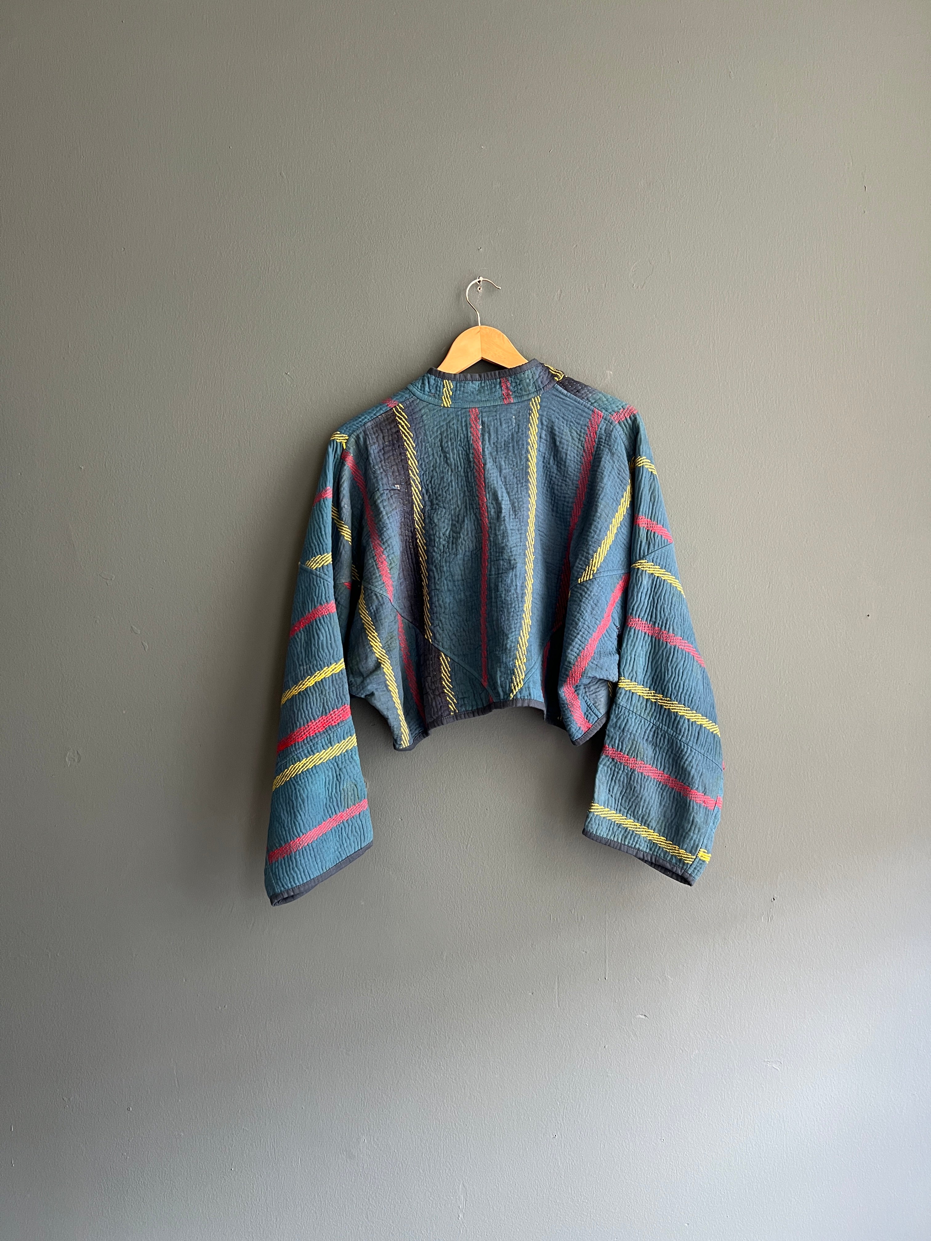 Cropped Kantha Jacket