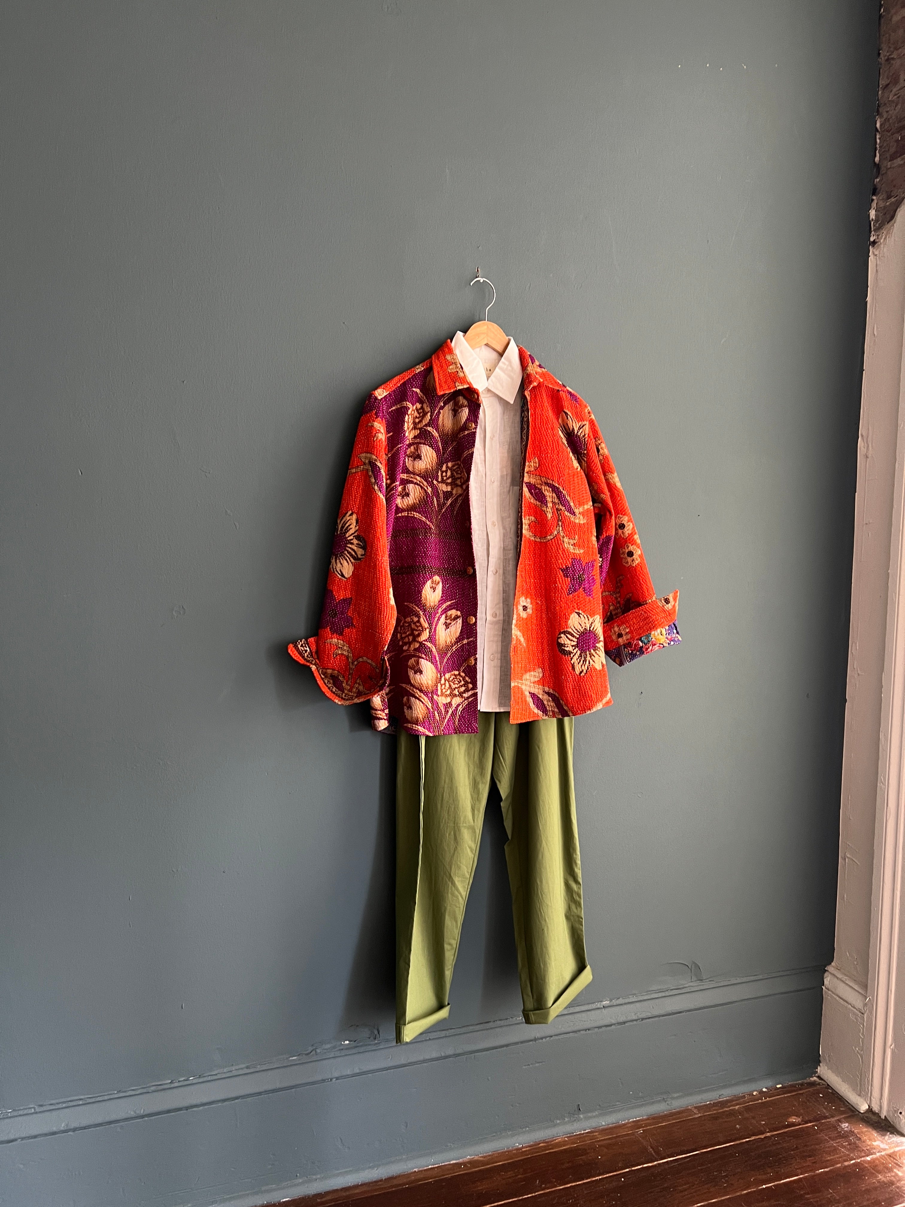 Antique Kantha Shirt Jacket