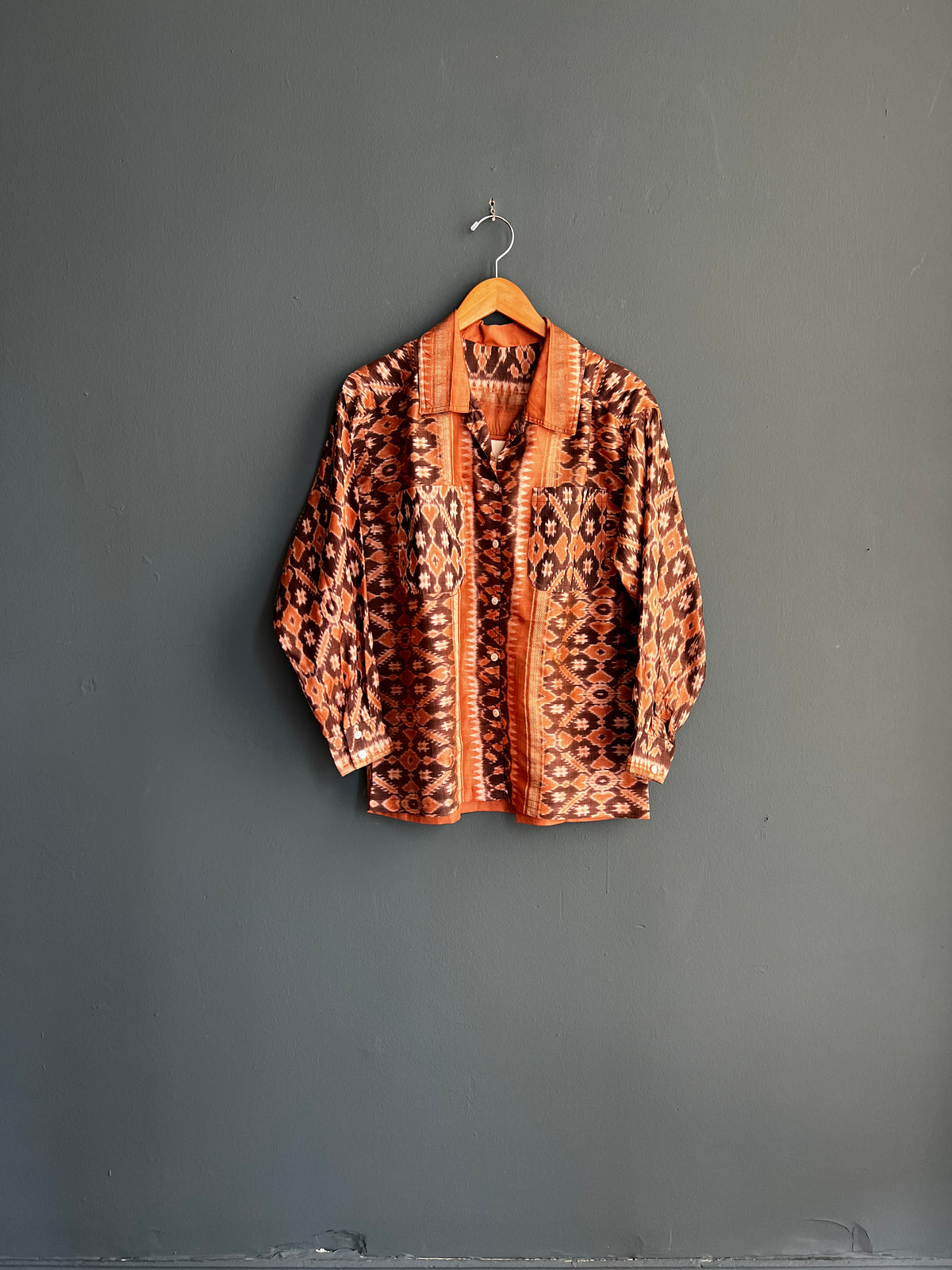 Unisex Patola Silk Sari Overshirt