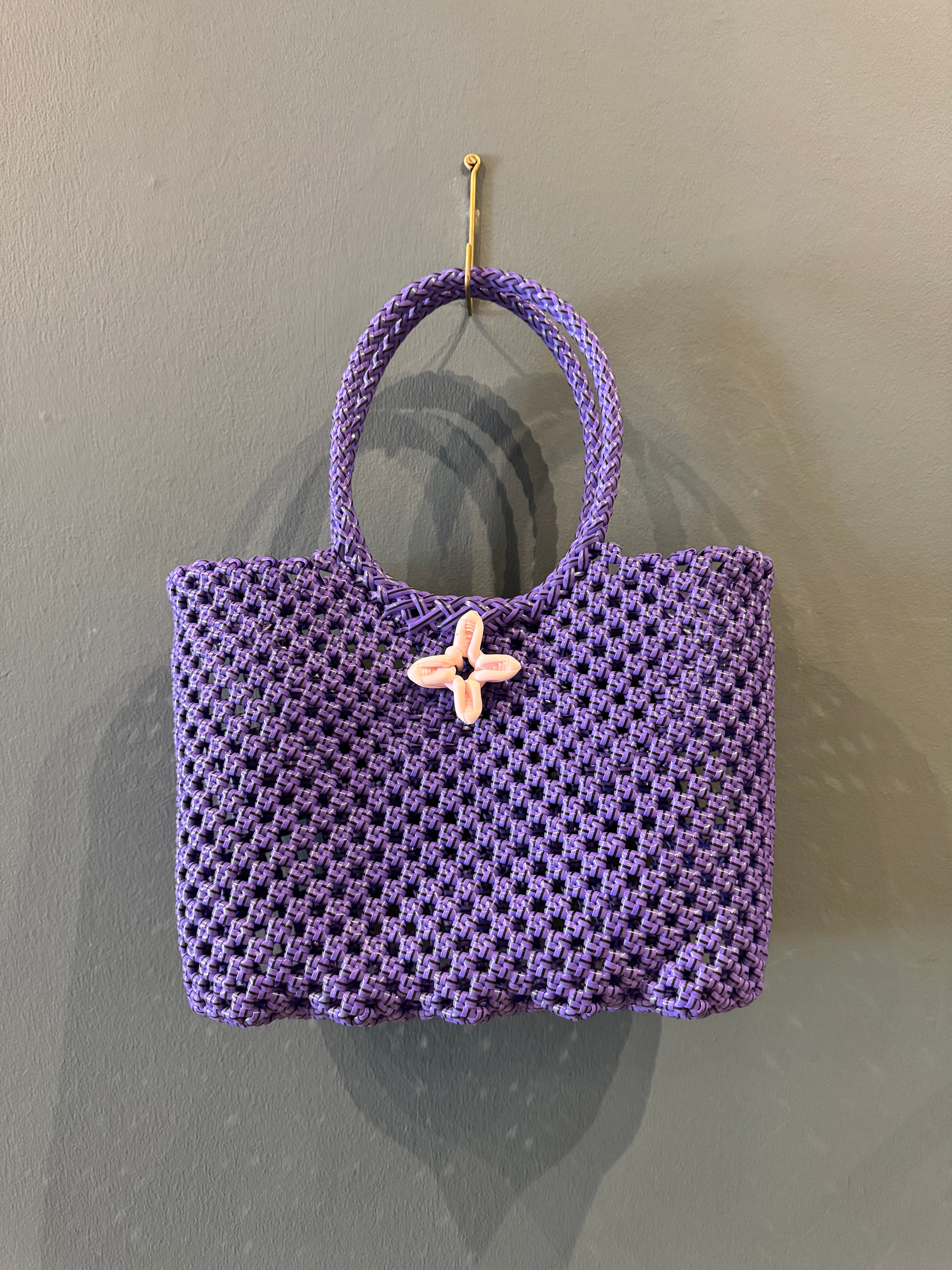 Recycled Plastic Small Woven Tote