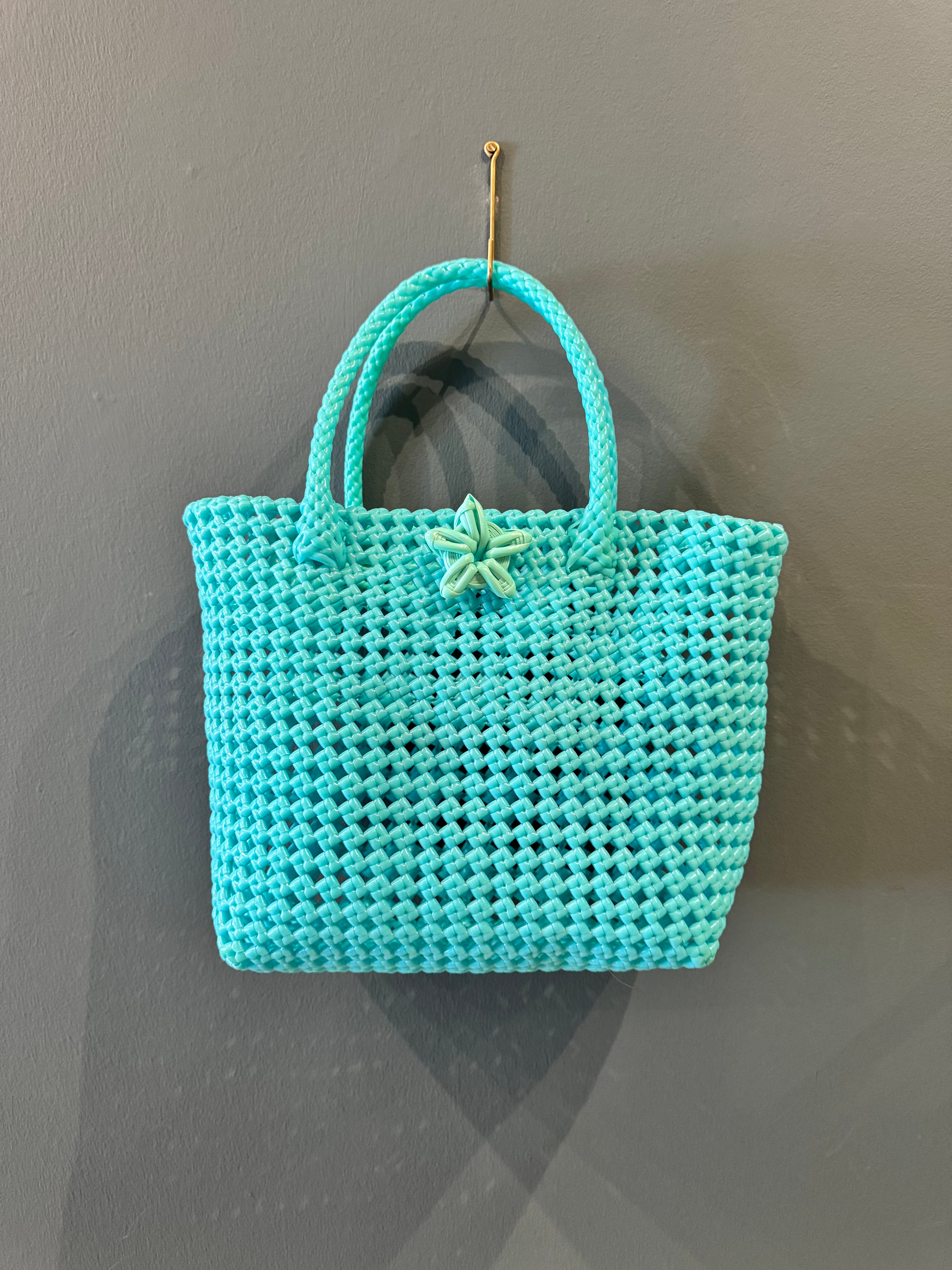 Recycled Plastic Small Woven Tote