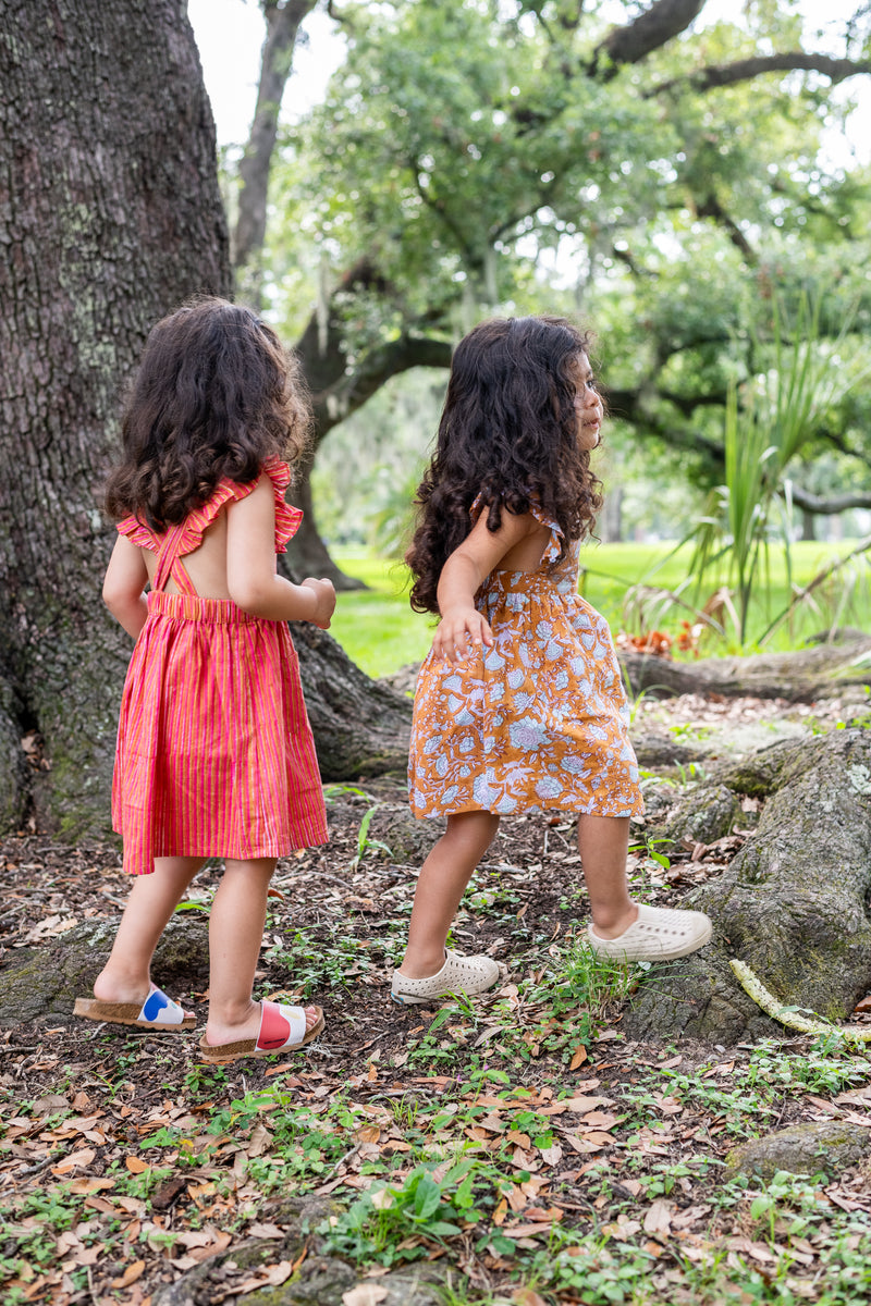 Floral dress | Tan Floral