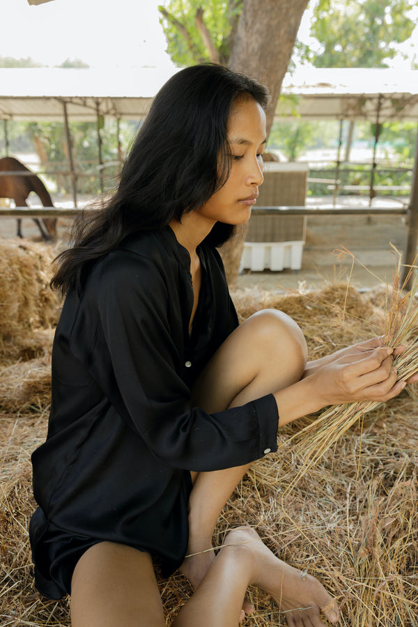 Soma Tunic in Cotton Satin