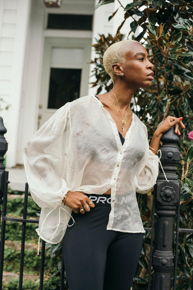 Kota Silk Karima Blouse, handmade in India.