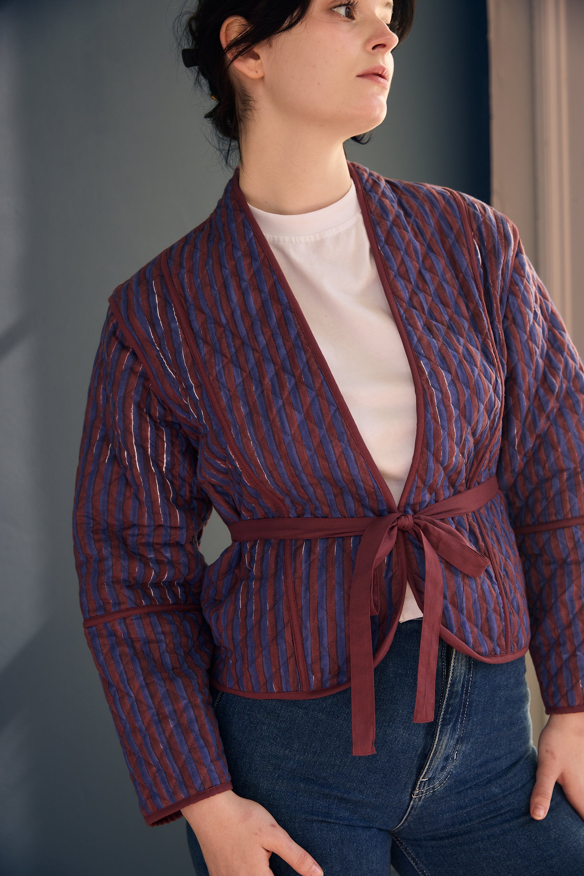 Annika Block Printed Quilted Jacket