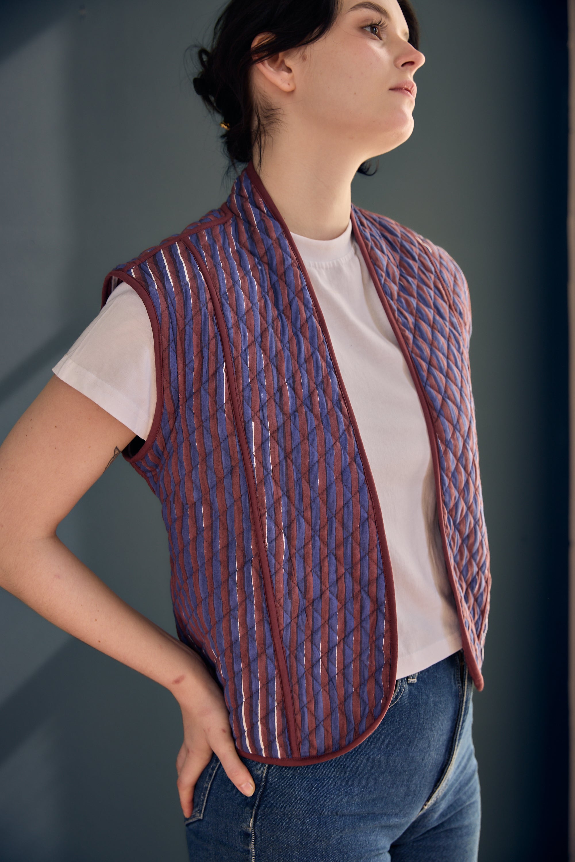 Annika Block Printed Quilted Jacket