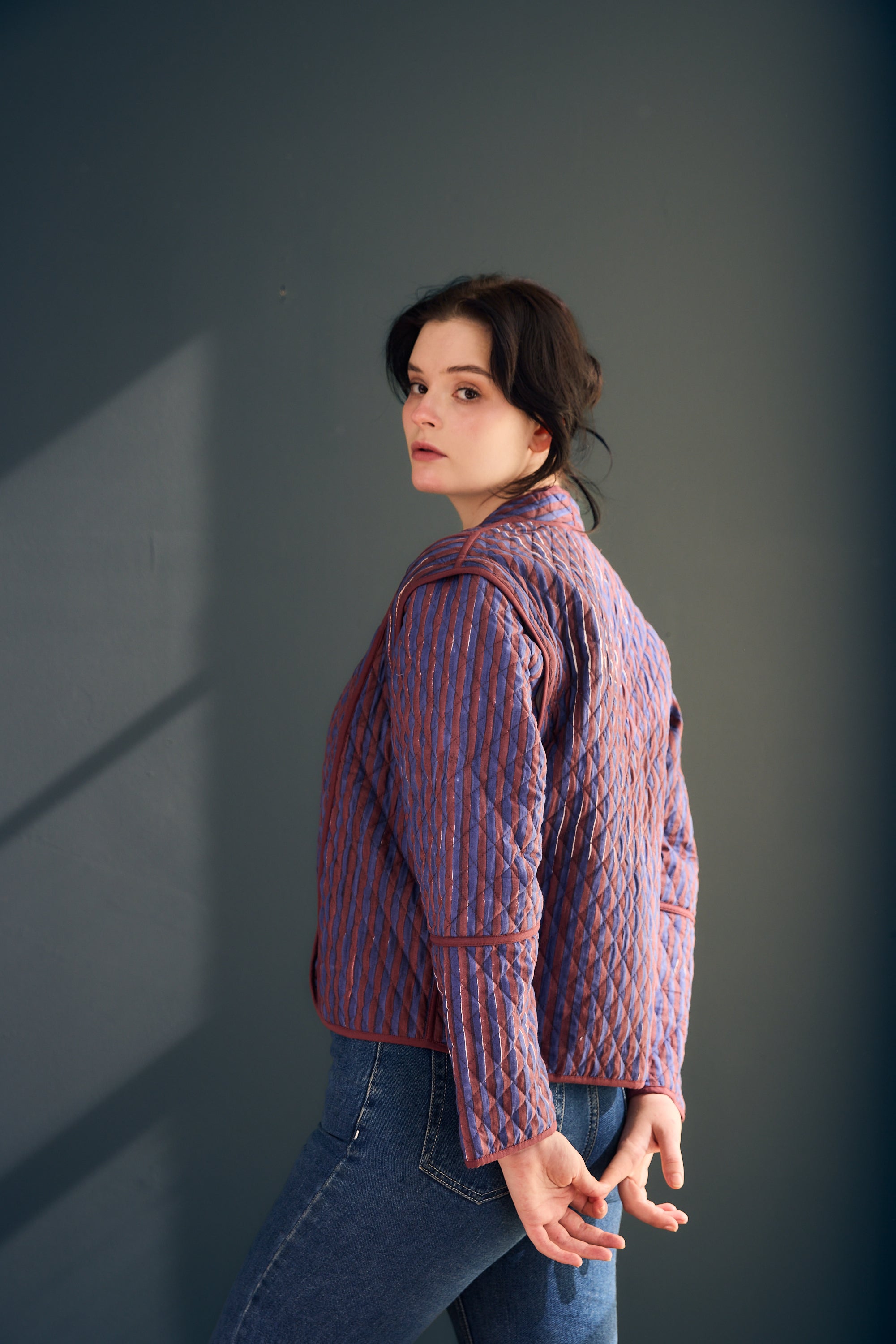 Annika Block Printed Quilted Jacket