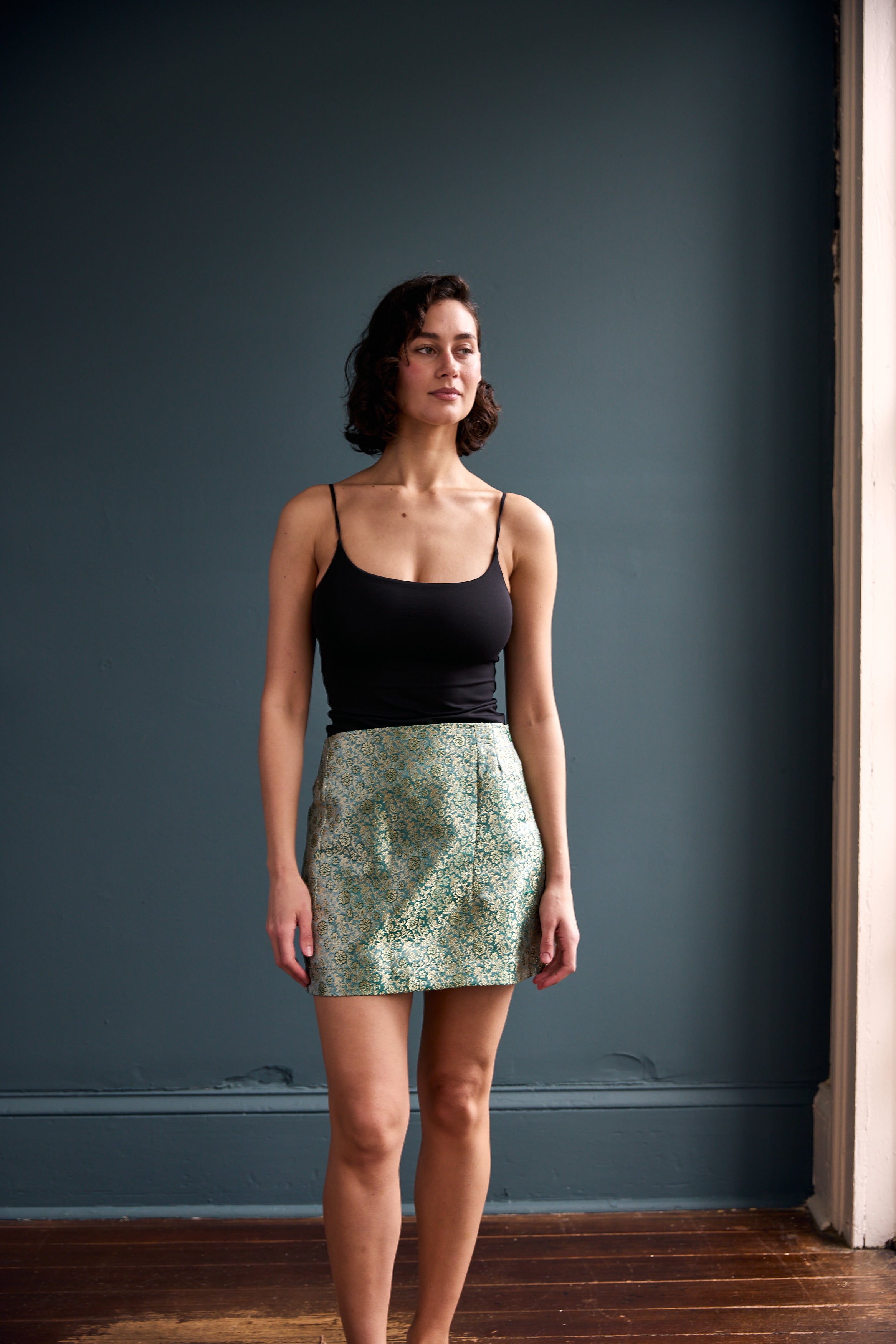 Brocade Mini Skirt