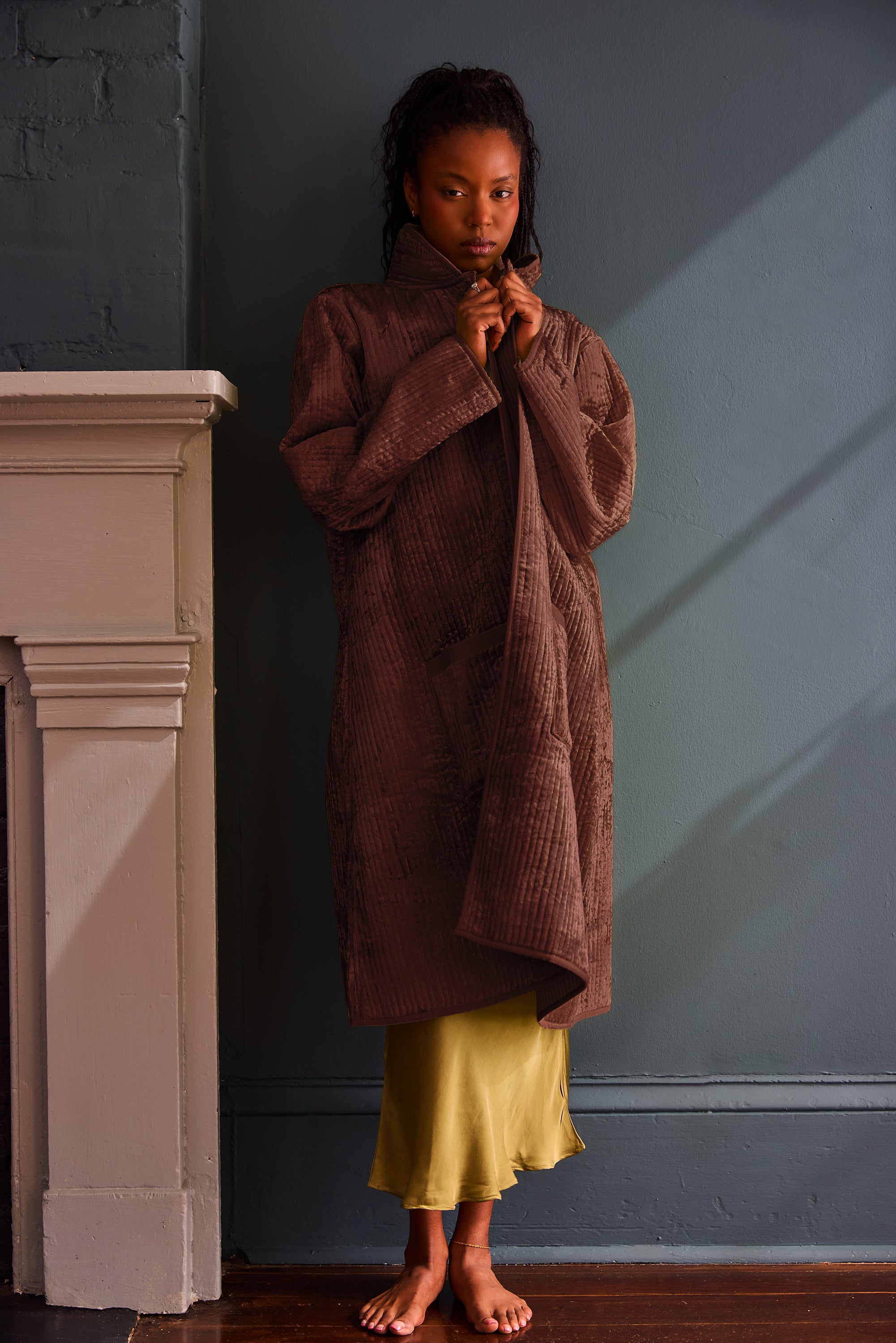 Deepa Velvet Coat