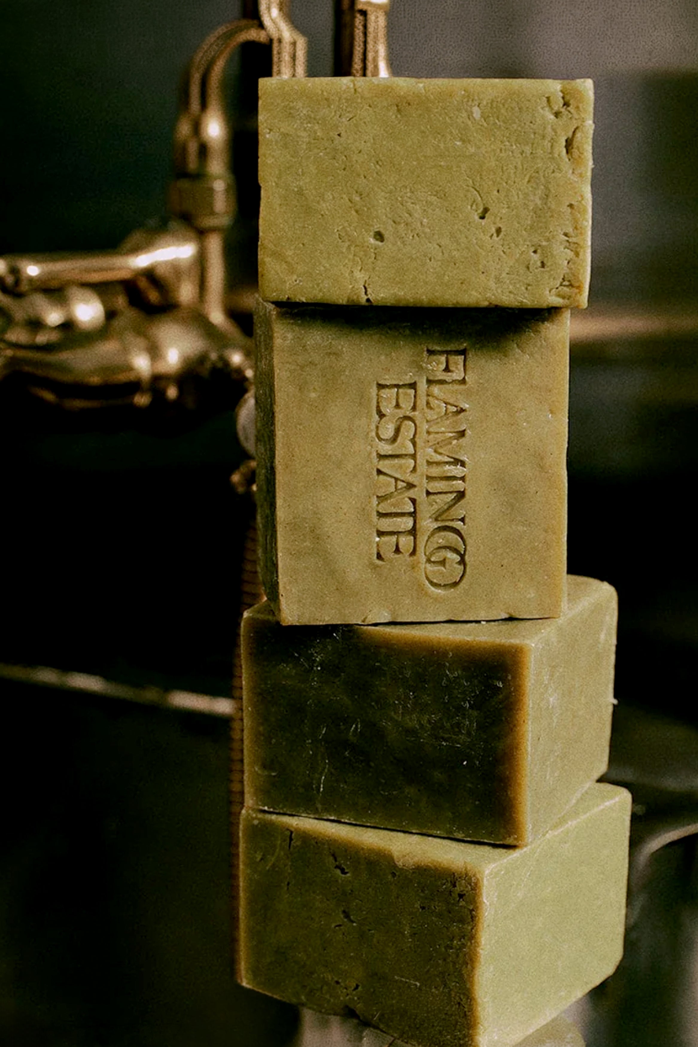 Flamingo Estate Rosemary Green Leaf Parsley Soap Brick