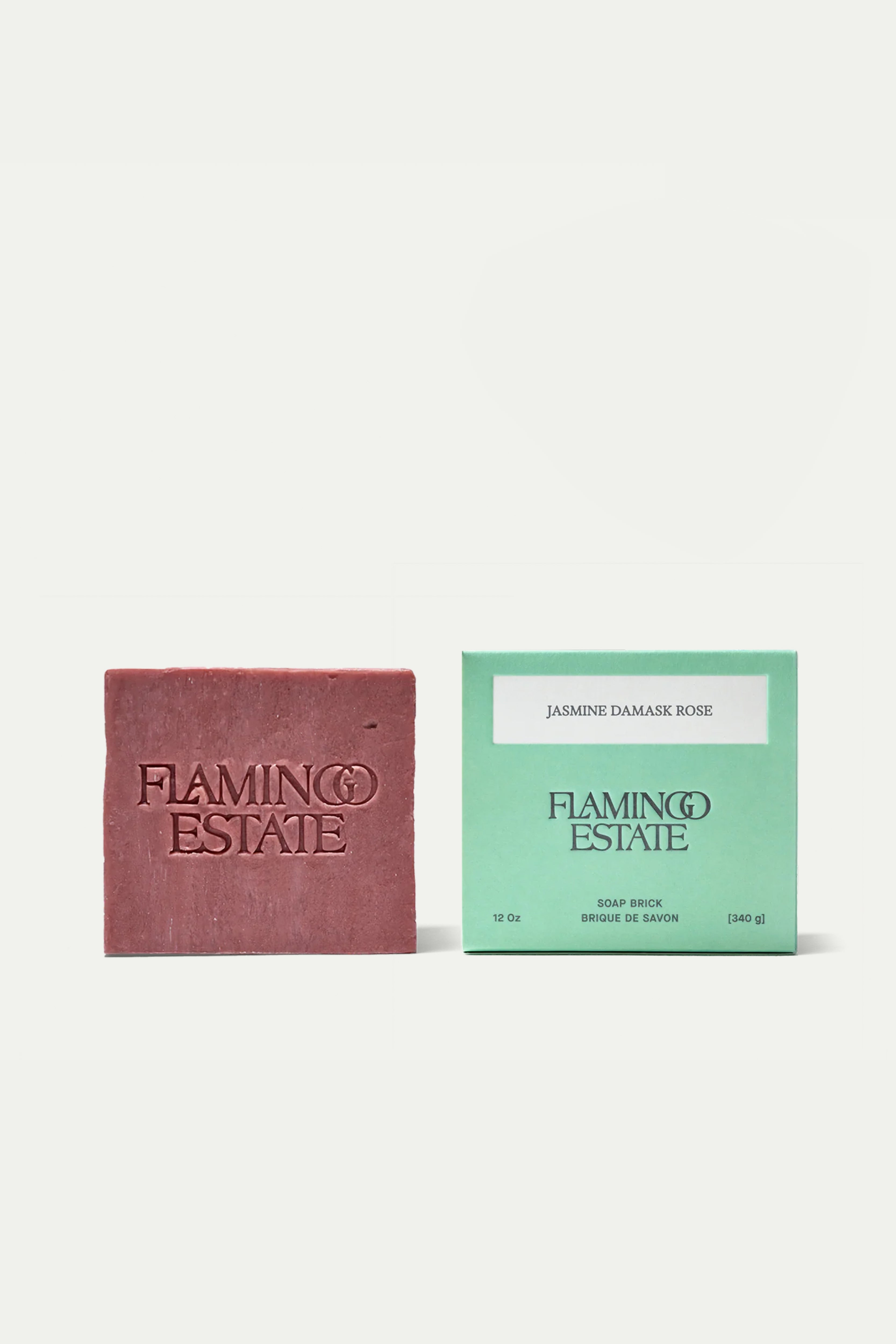 Flamingo Estate Jasmine Damask Rose Soap Brick