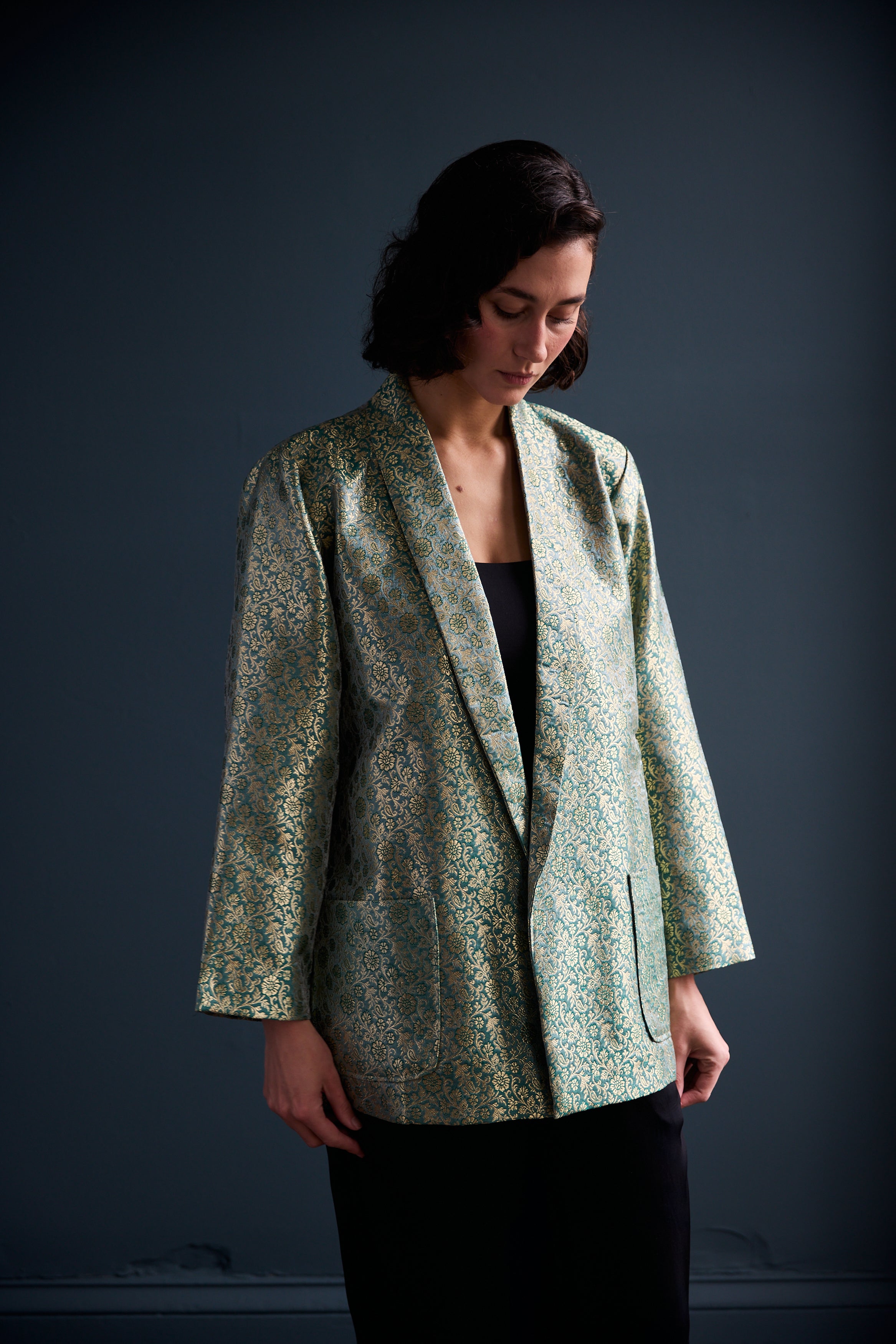 Kamla Wrap Jacket in Brocade