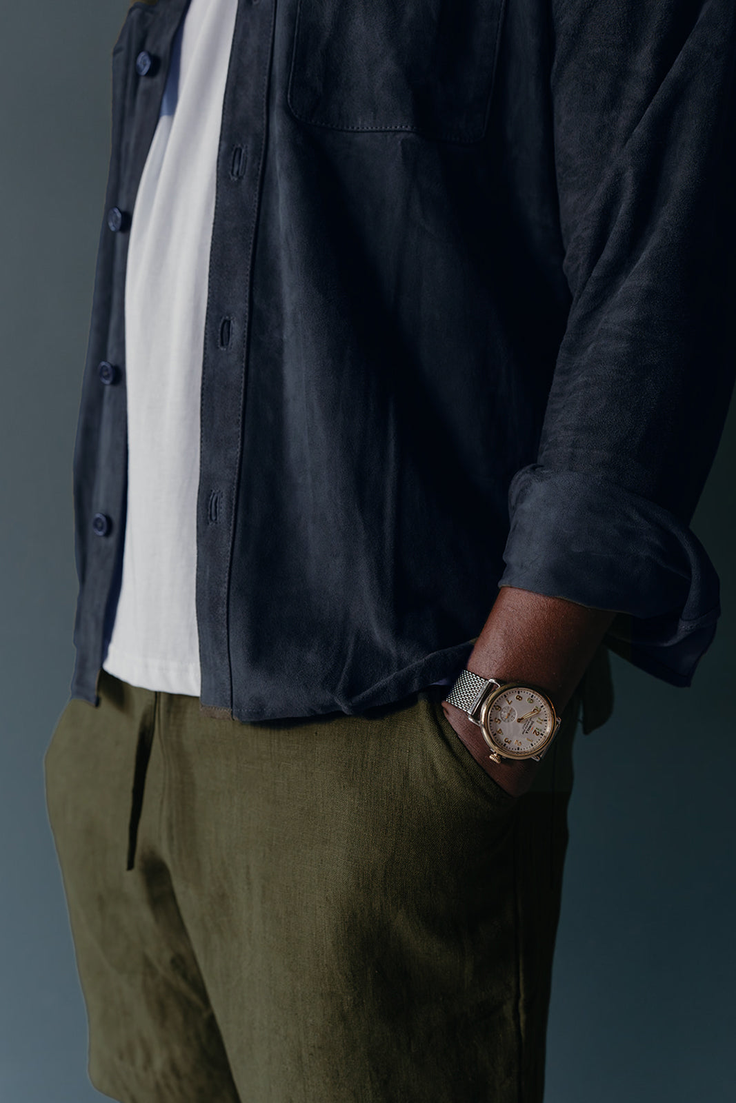 Manoj Unisex Suede Shirt Jacket