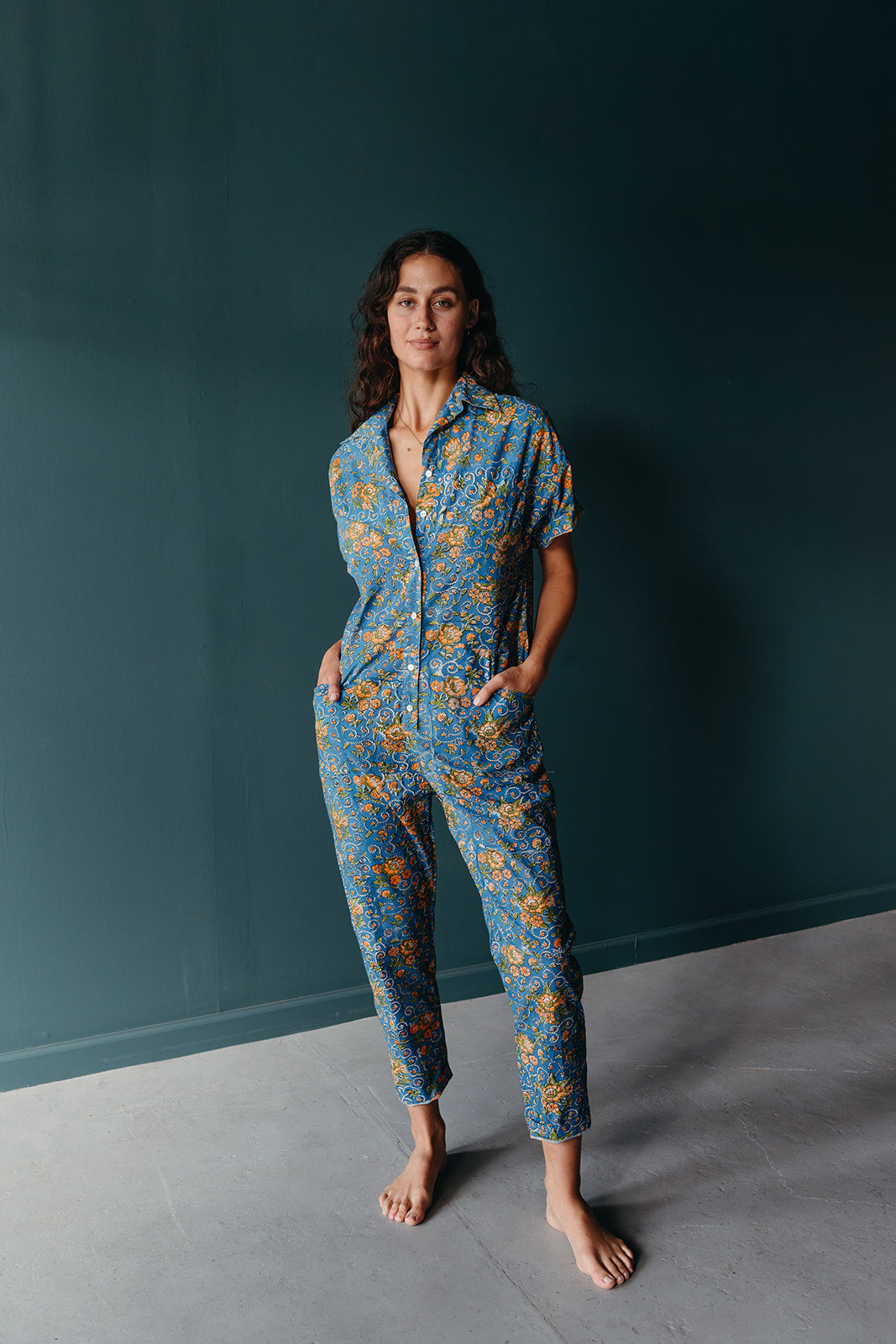 Mili Jumpsuit | Pasadena blue