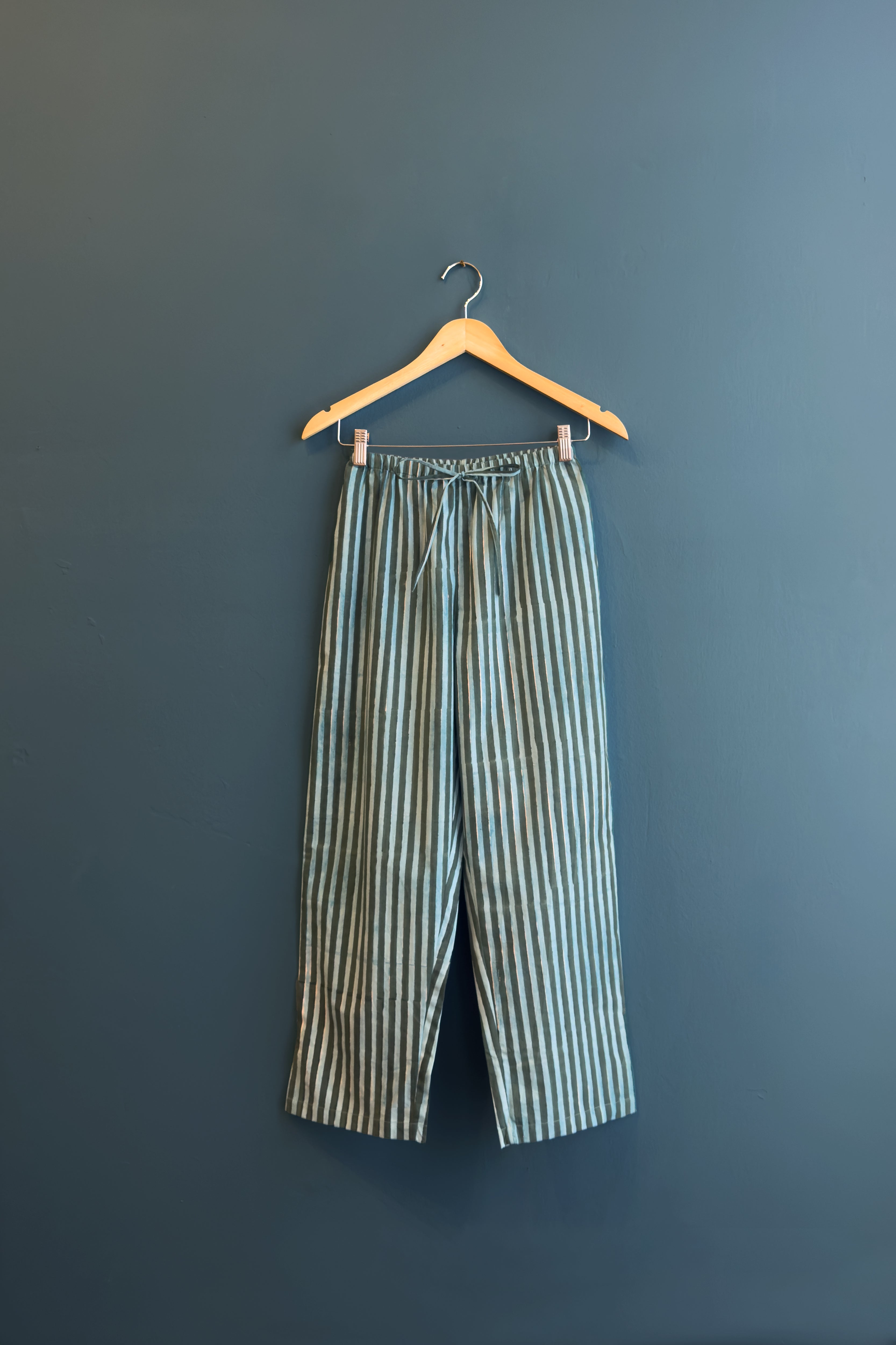 Nalini Pant in Blue Forest Stripe