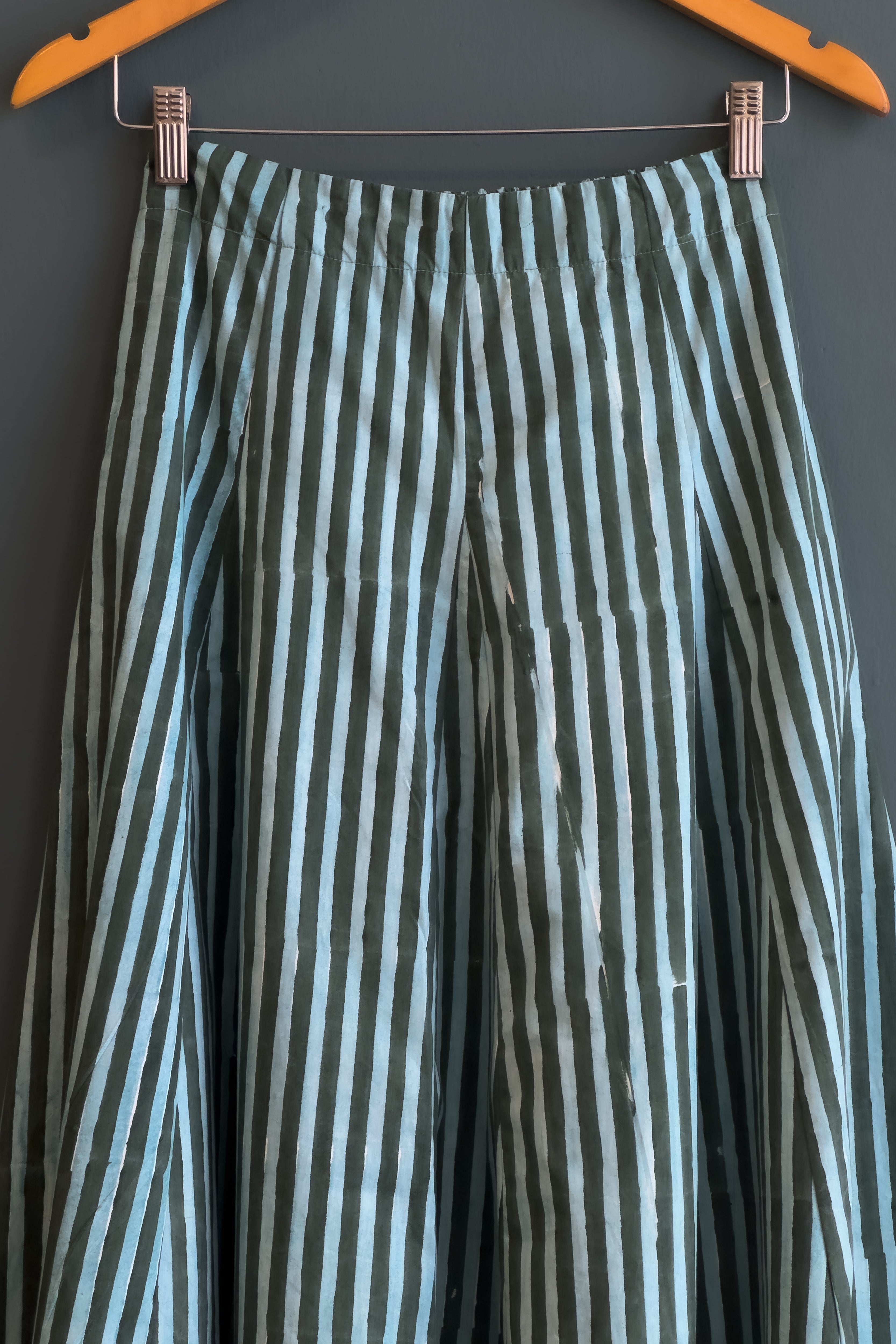 Nalini Skirt in Blue Forest Stripe