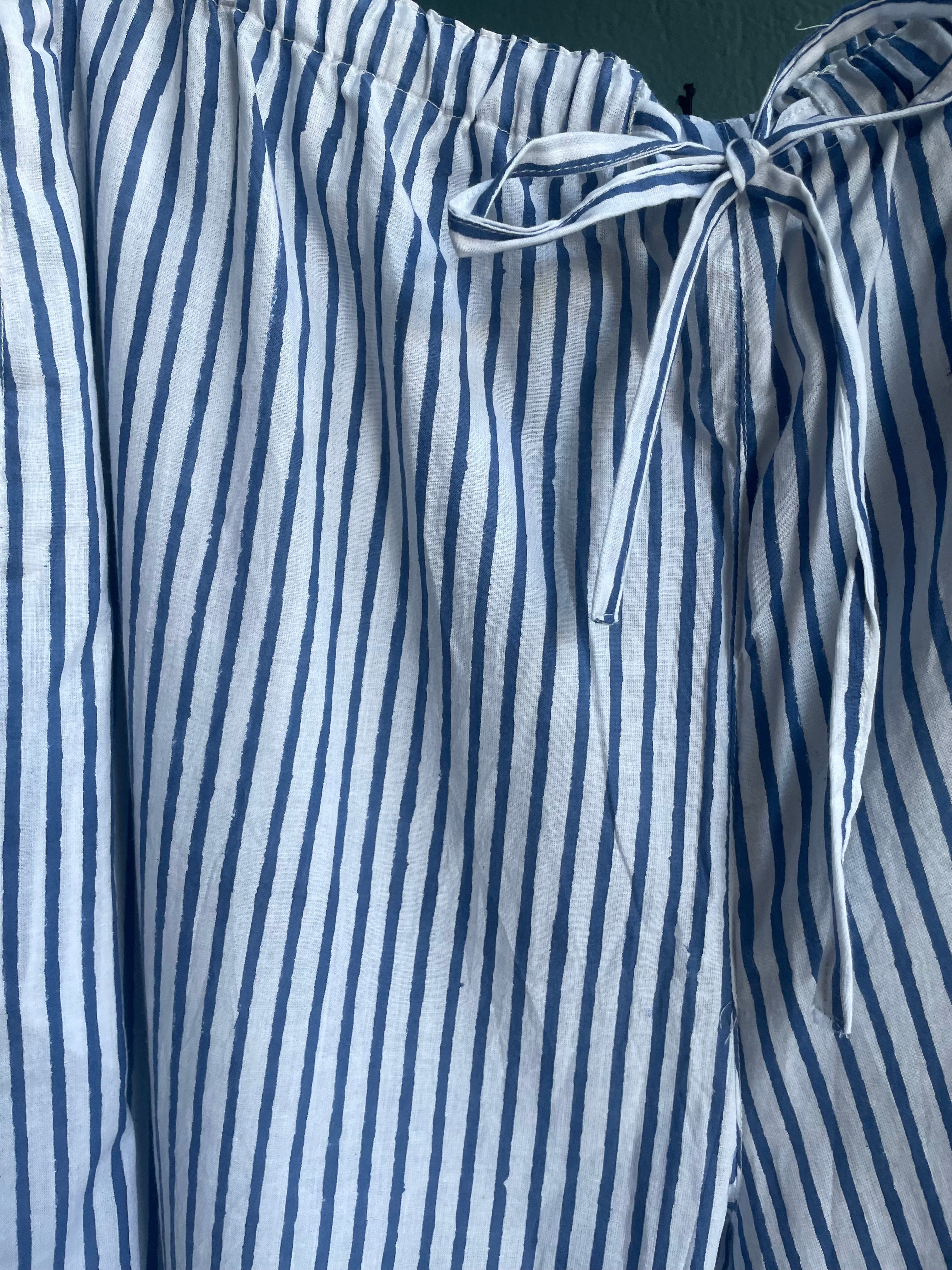 Nalini Pants in Navy Stripe