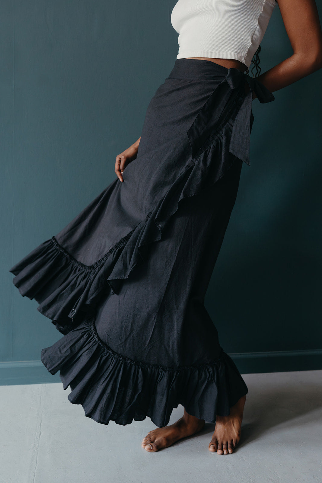 Navi Wrap Skirt