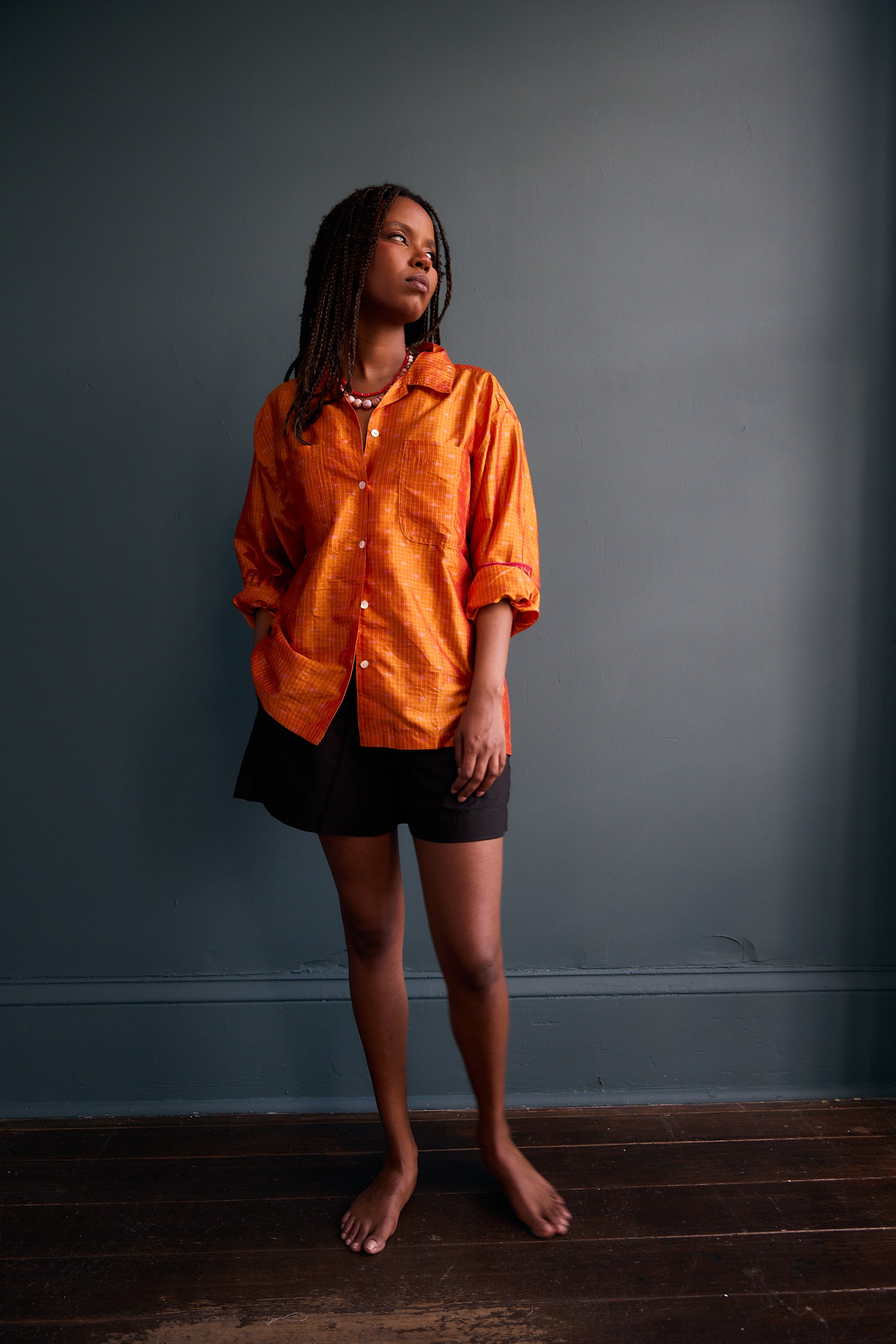 Unisex Patola Silk Sari Overshirt