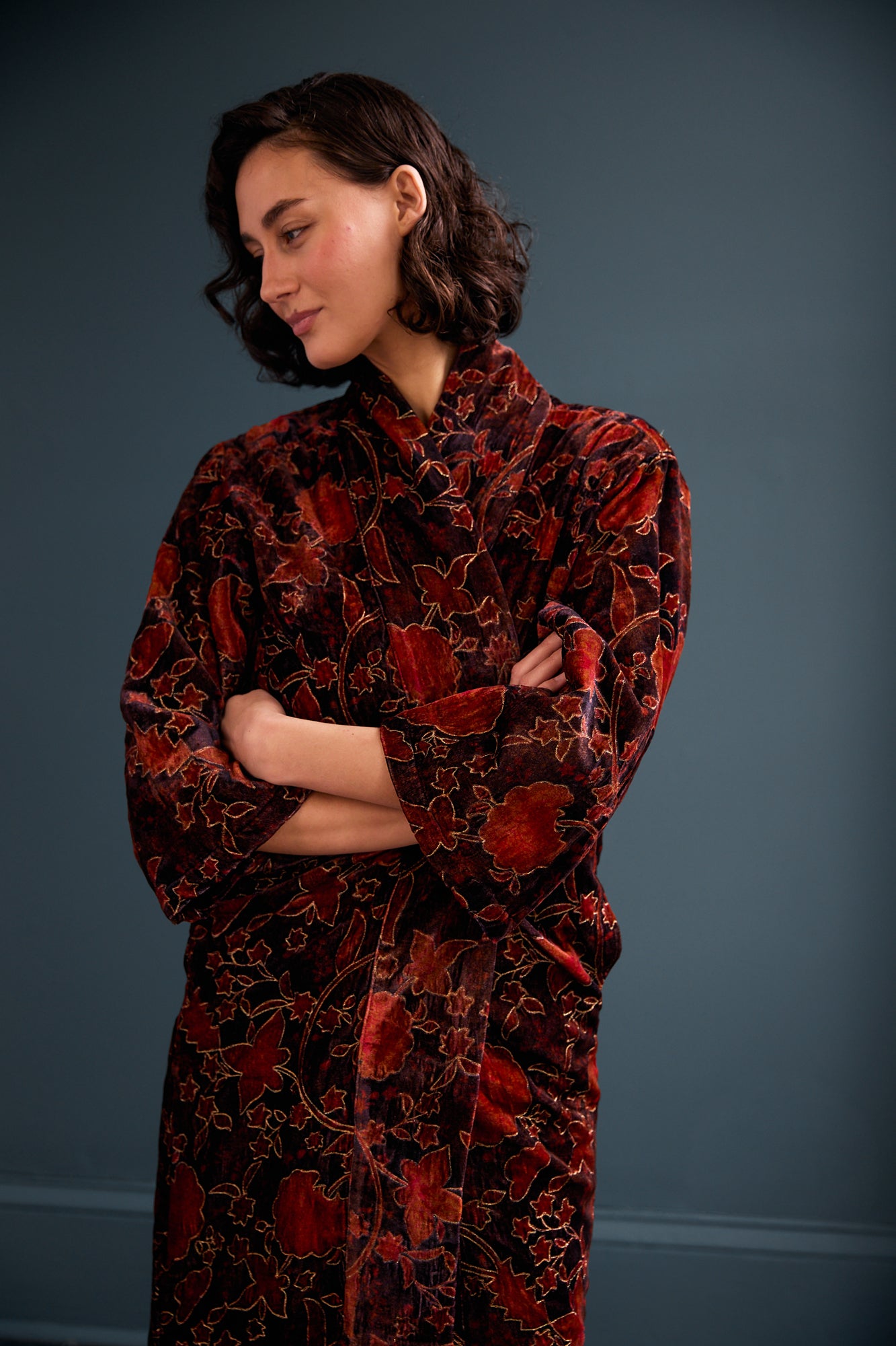 Priya Velvet Coat