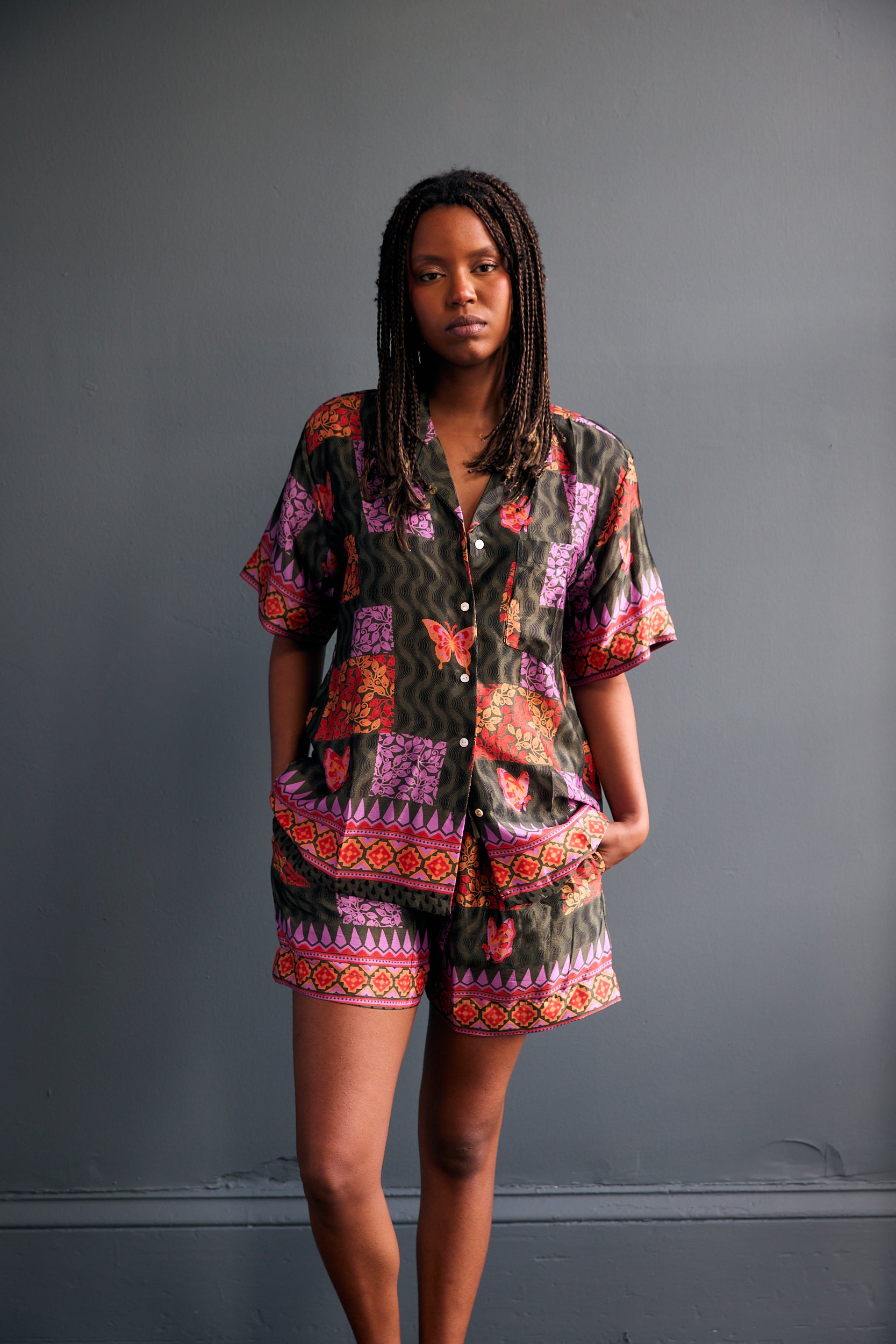 Recycled Sari Camp Set