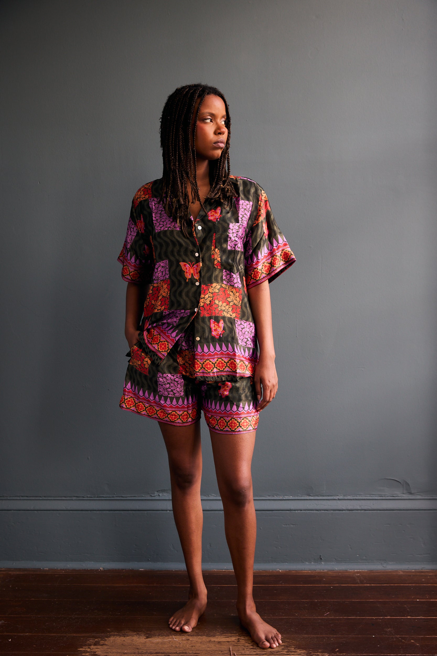 Recycled Sari Camp Set