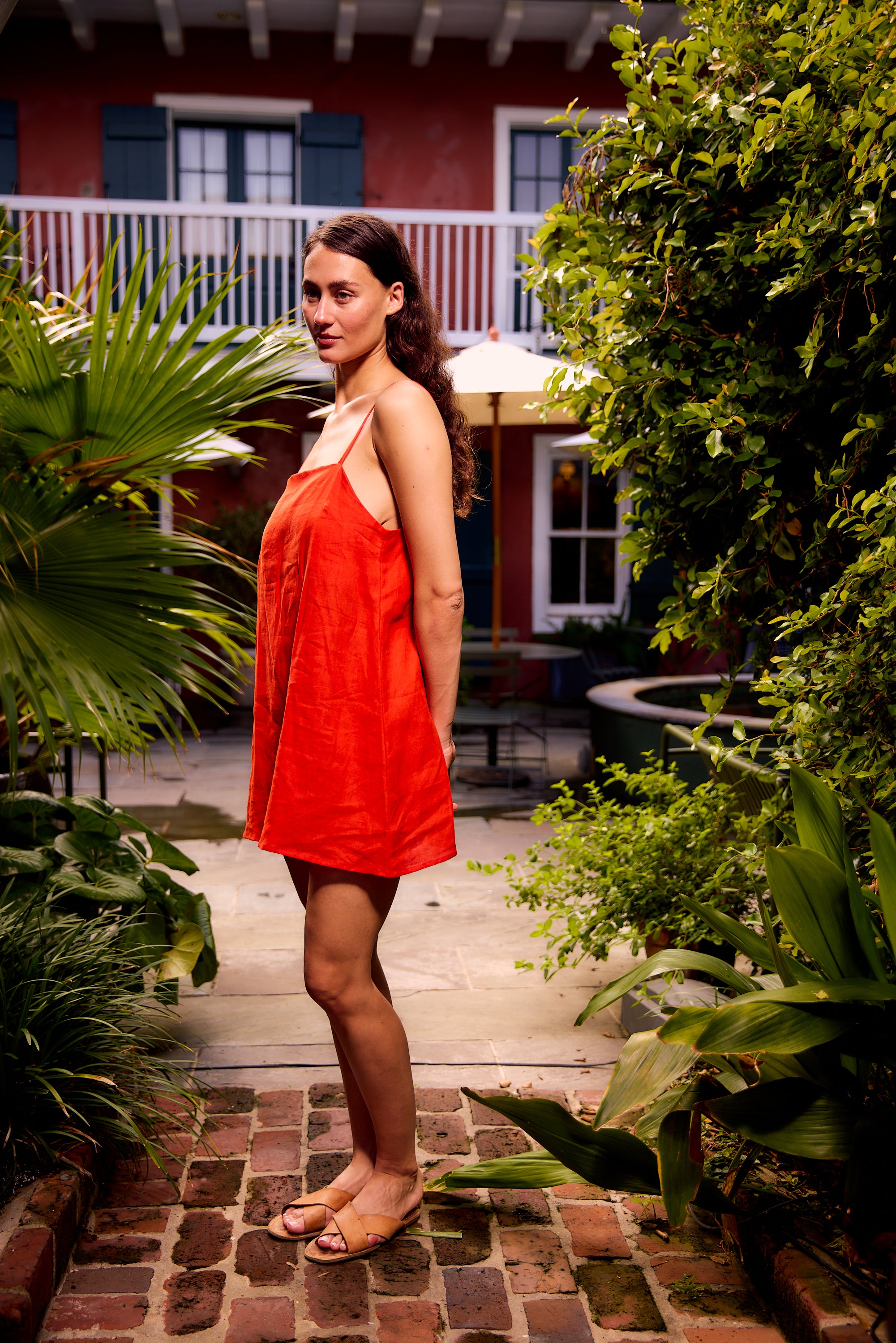 Rina Linen Mini Dress