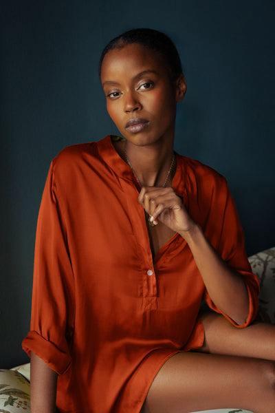 Soma Tunic in Cotton Satin