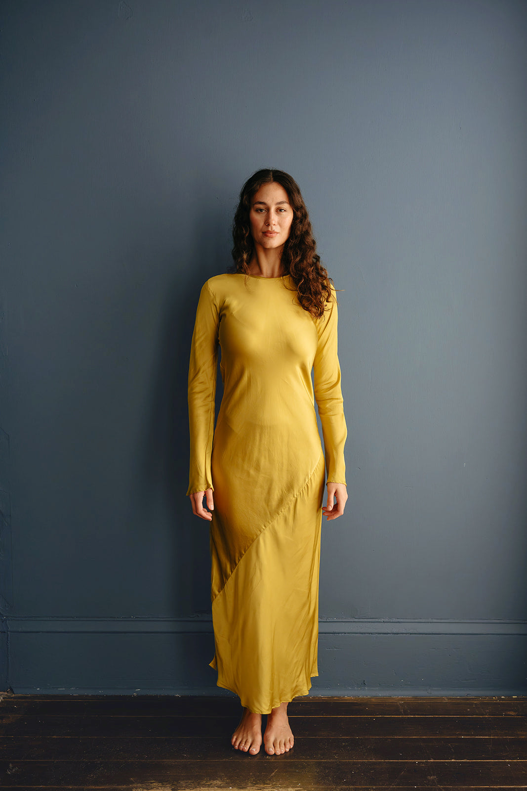 Swati Dress in Cotton Satin