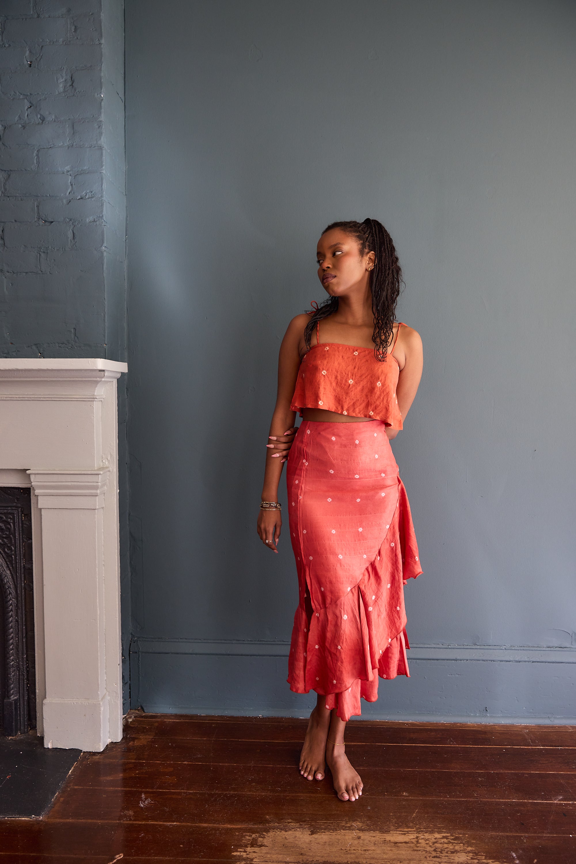 Tara Eco Tie Dyed Cropped Tank