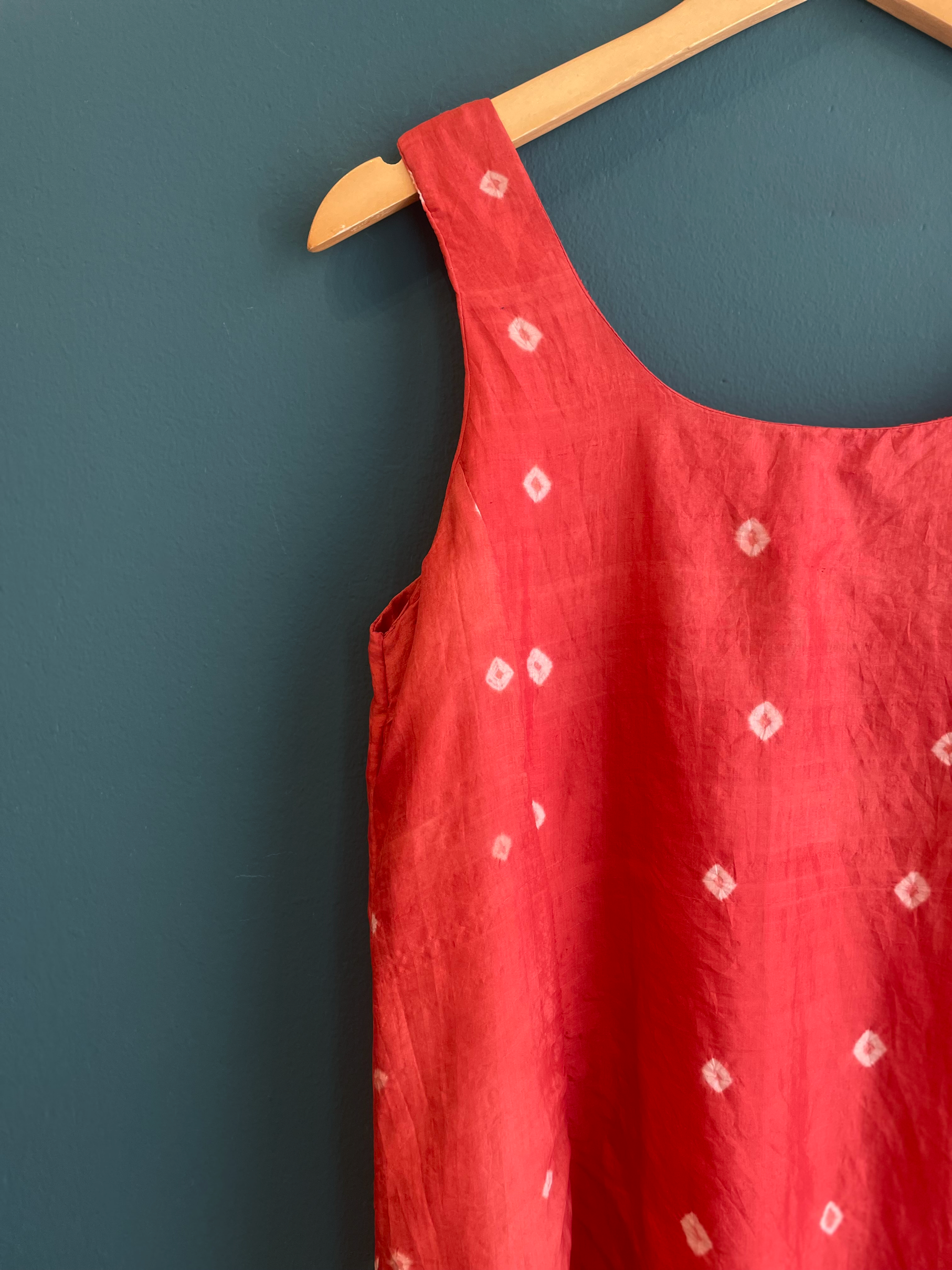 Vera Dress in Eco Dyed Bandhani