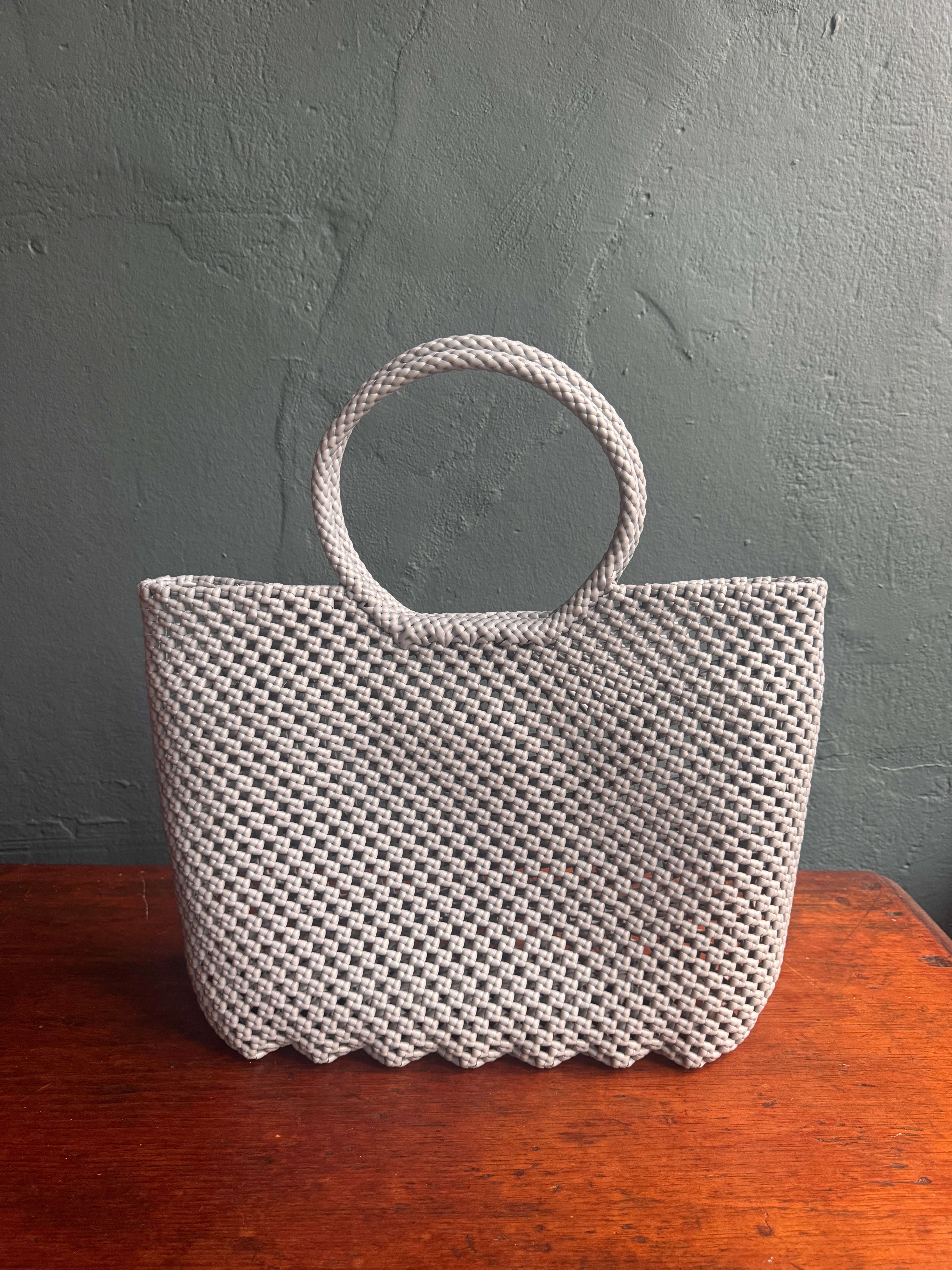 Recycled Plastic Large Woven Tote