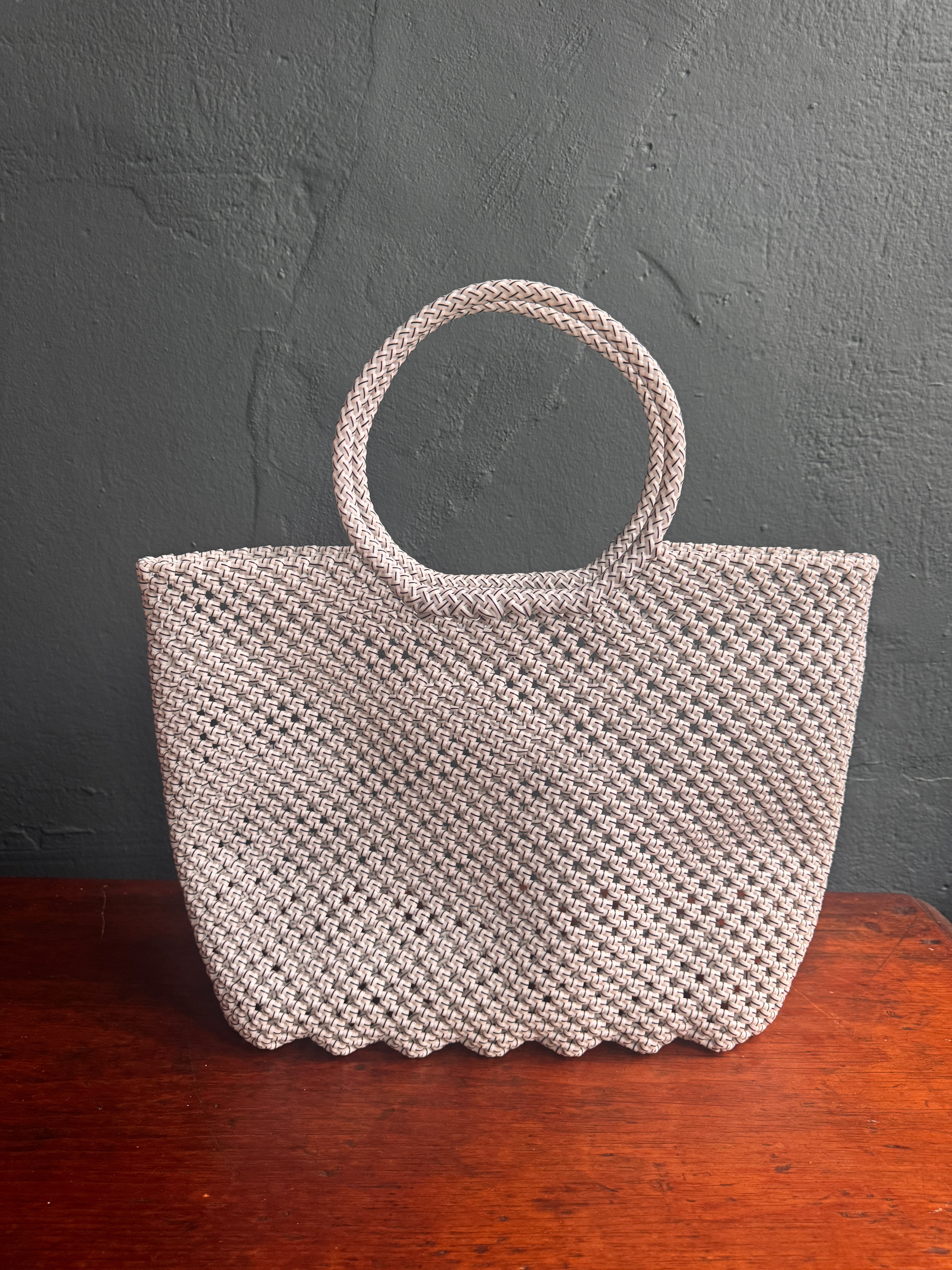 Recycled Plastic Large Woven Tote